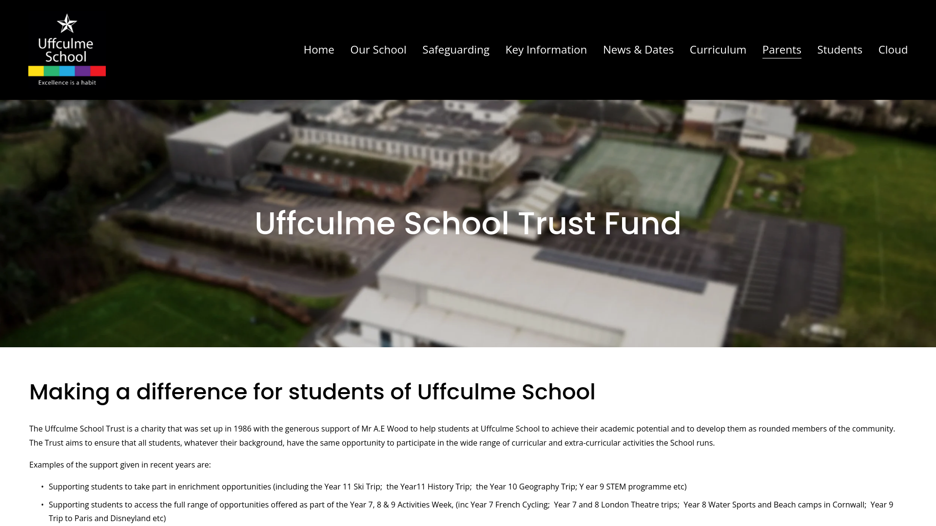 Website screenshot