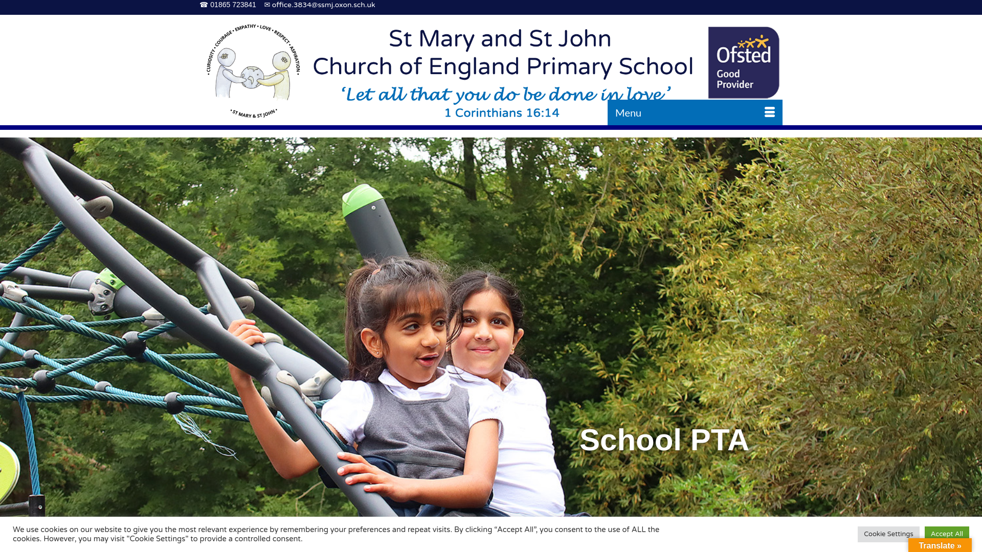 Website screenshot