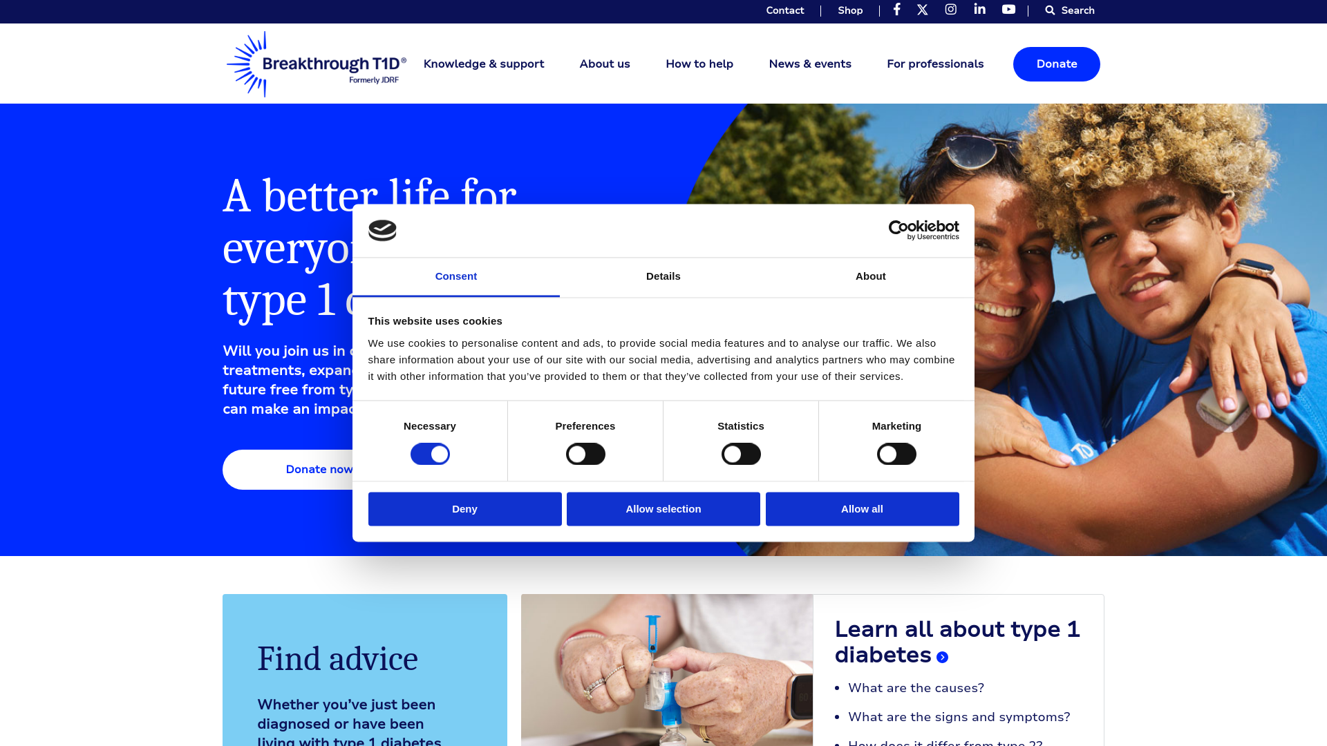 Website screenshot