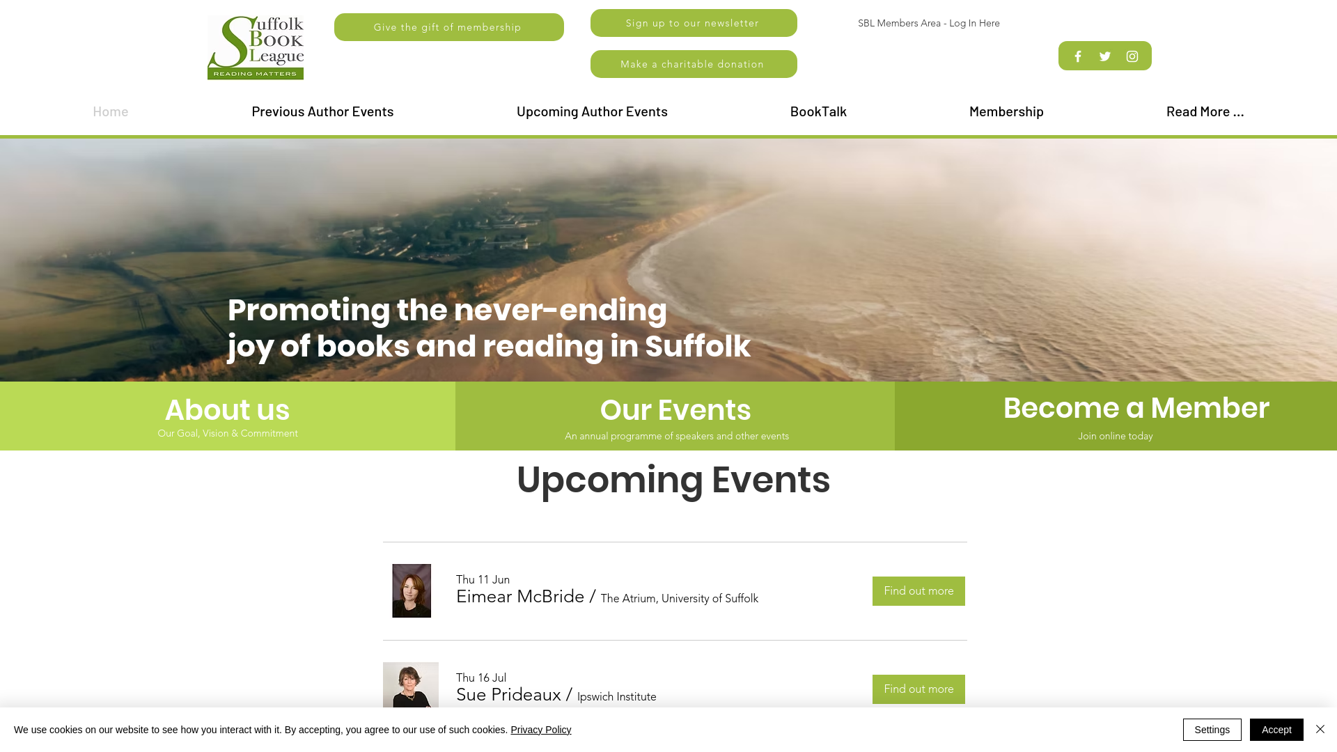 Website screenshot