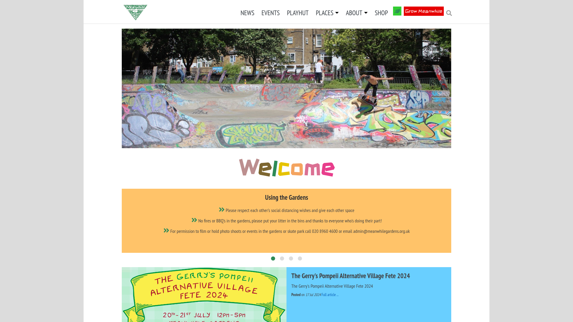 Website screenshot