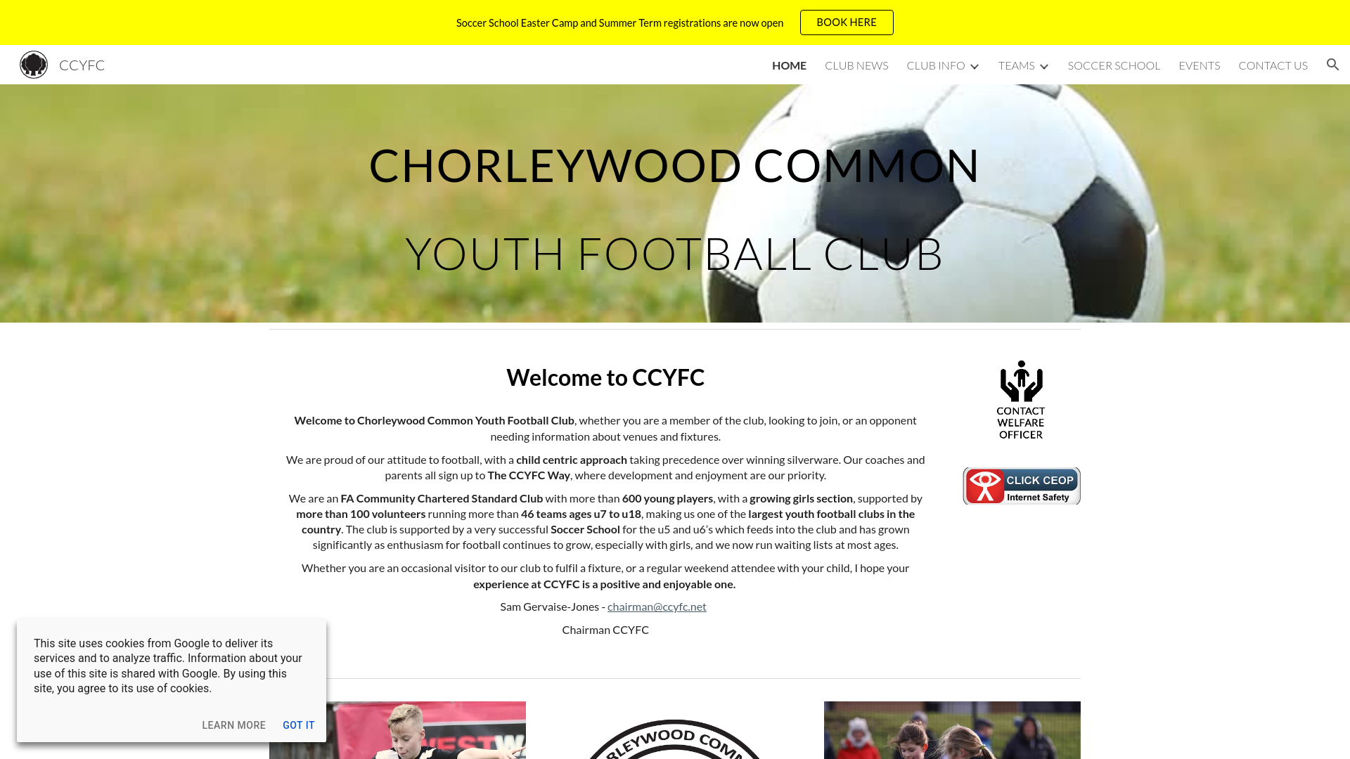 Website screenshot