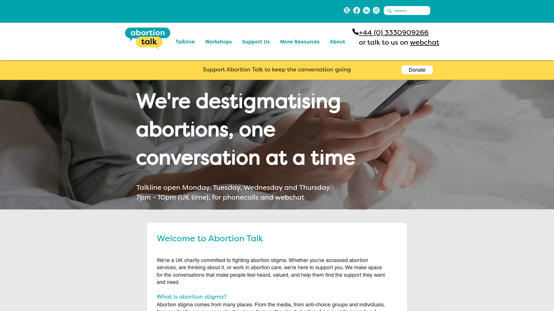 Website screenshot