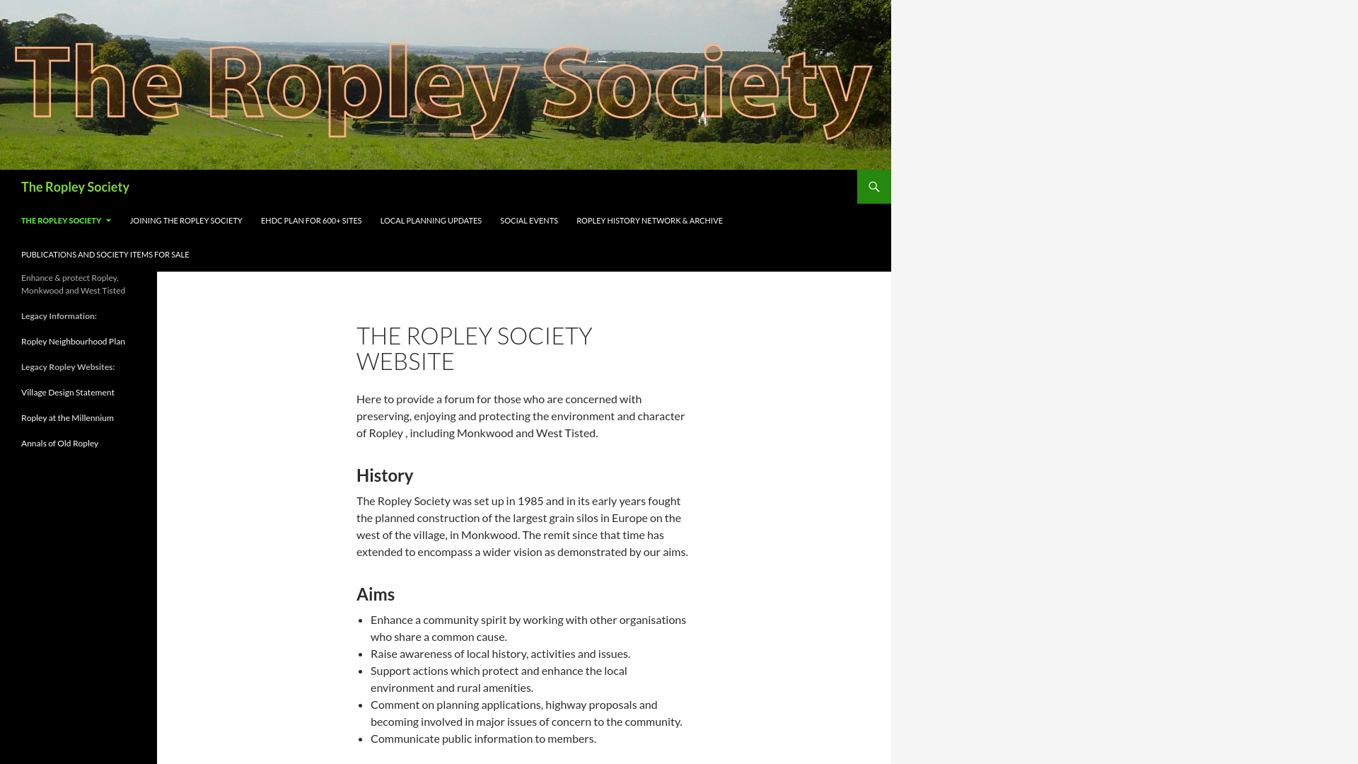 Website screenshot