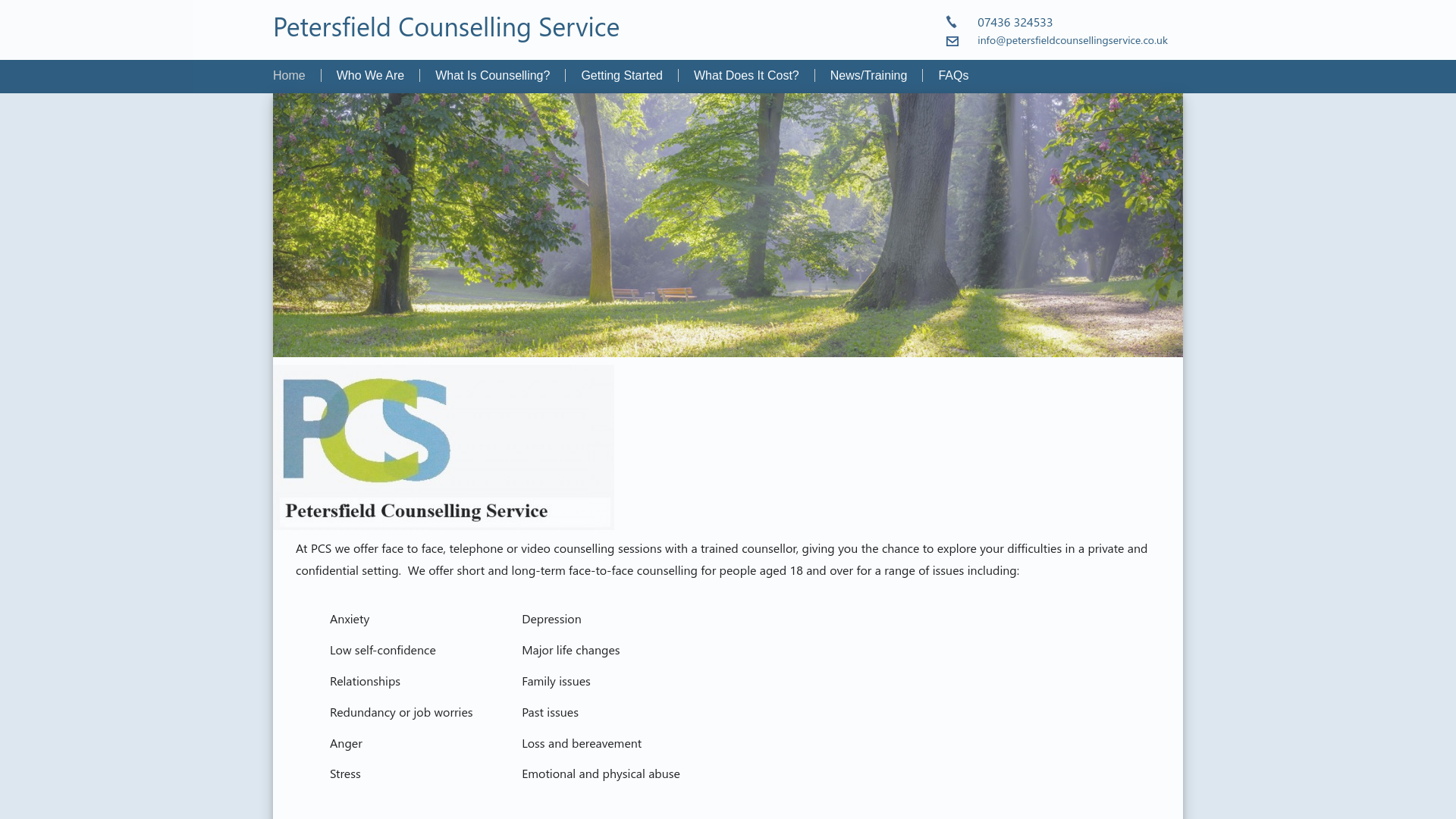 Website screenshot