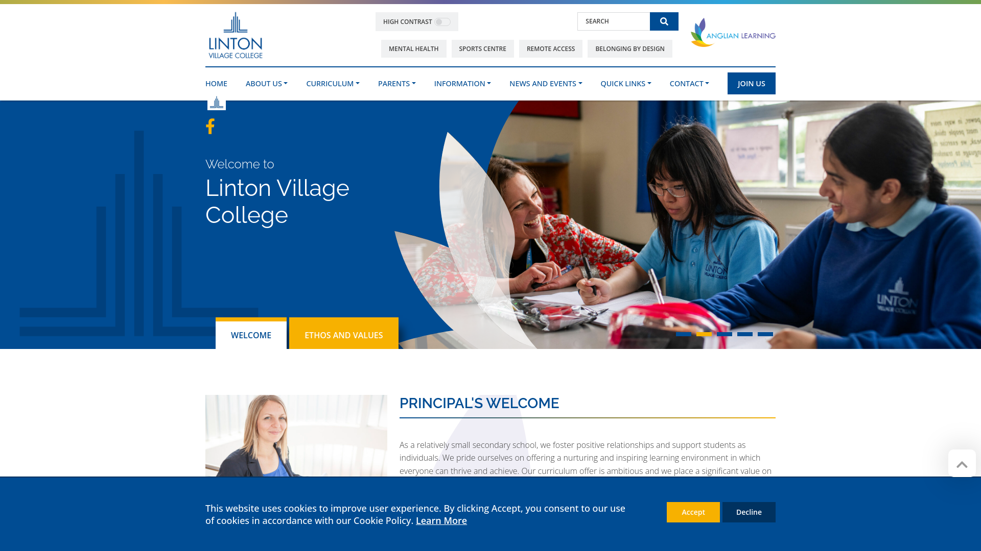 Website screenshot