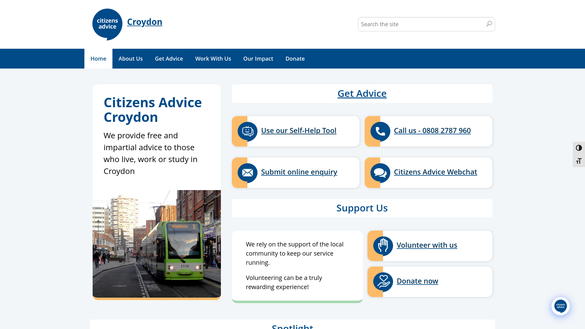 Website screenshot