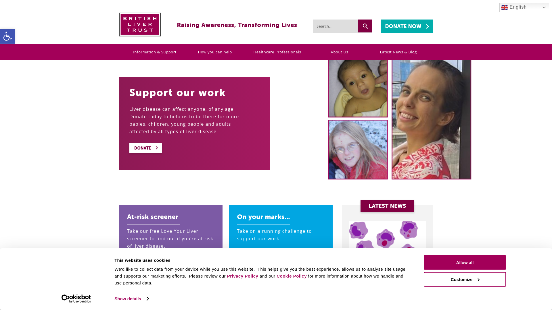 Website screenshot