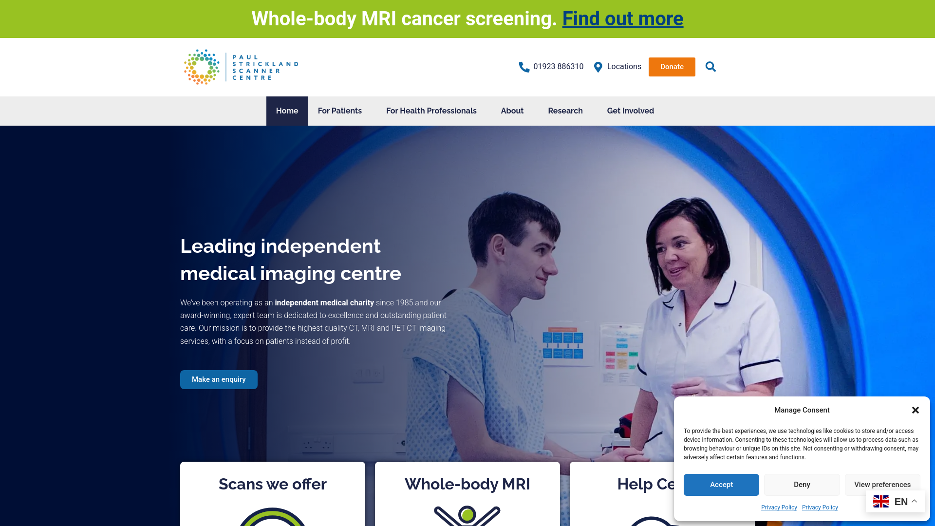 Website screenshot