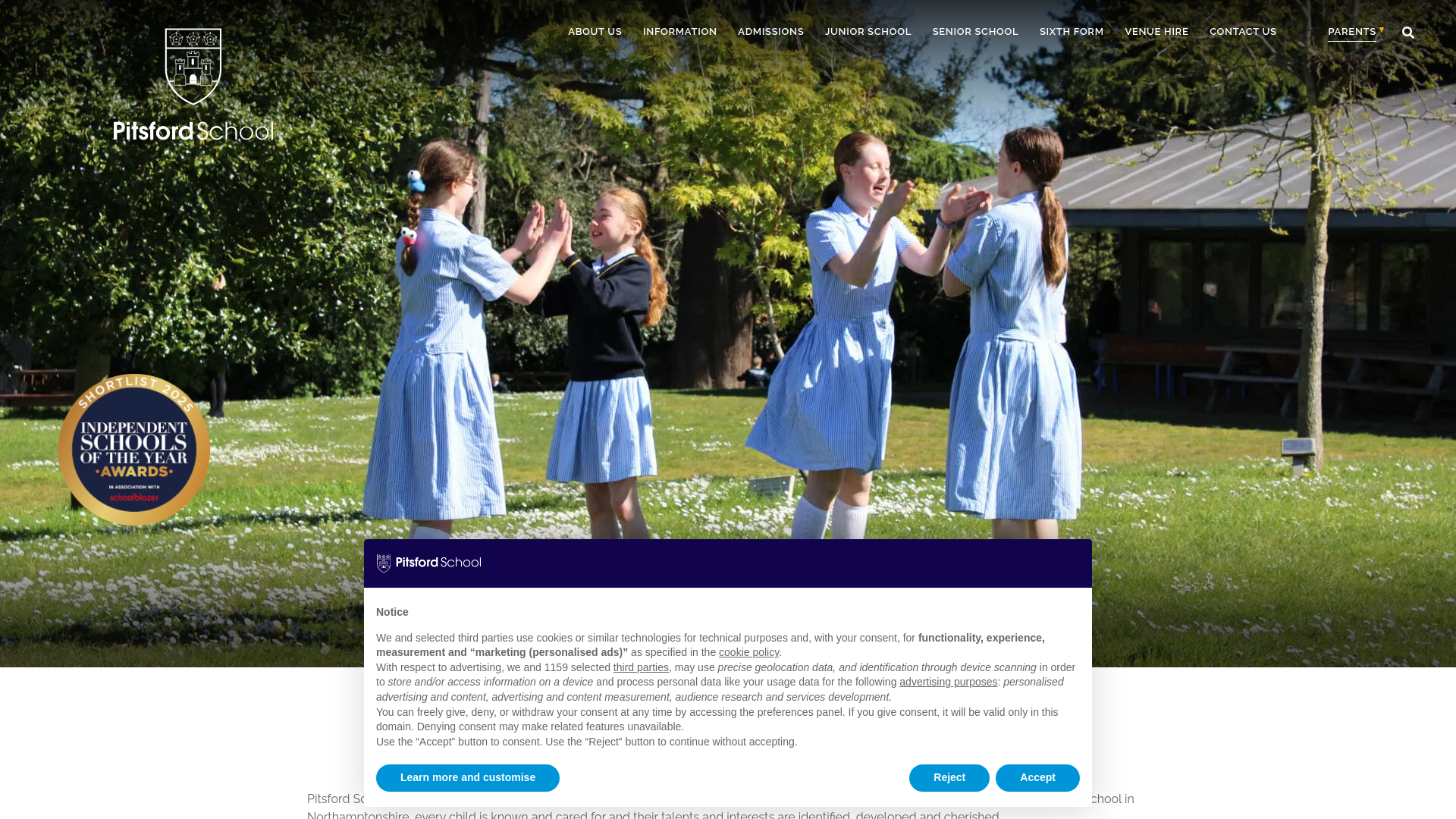 Website screenshot