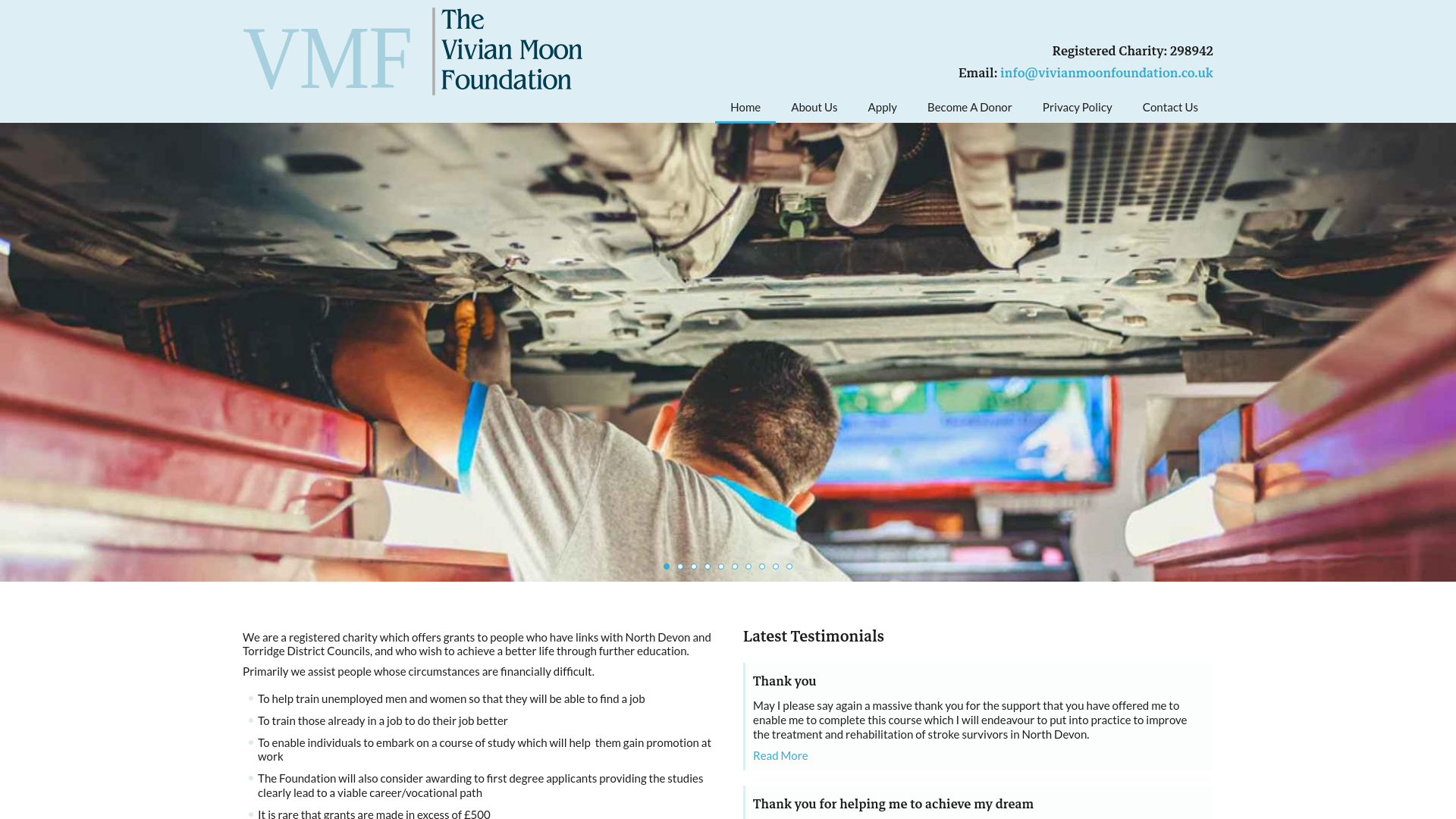 Website screenshot