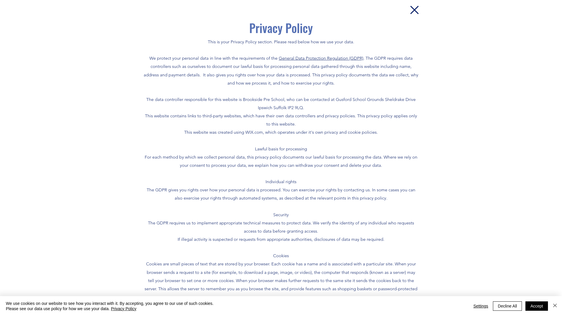 Website screenshot