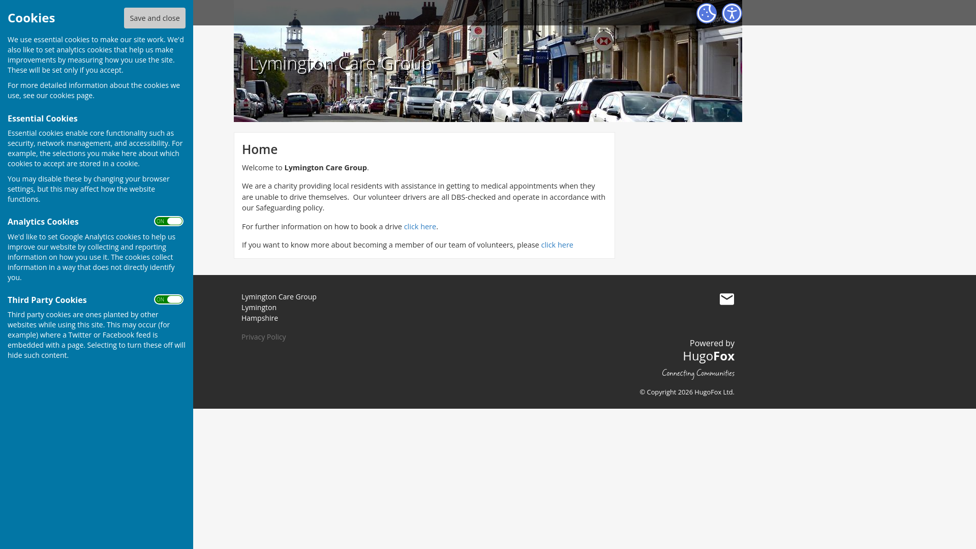 Website screenshot