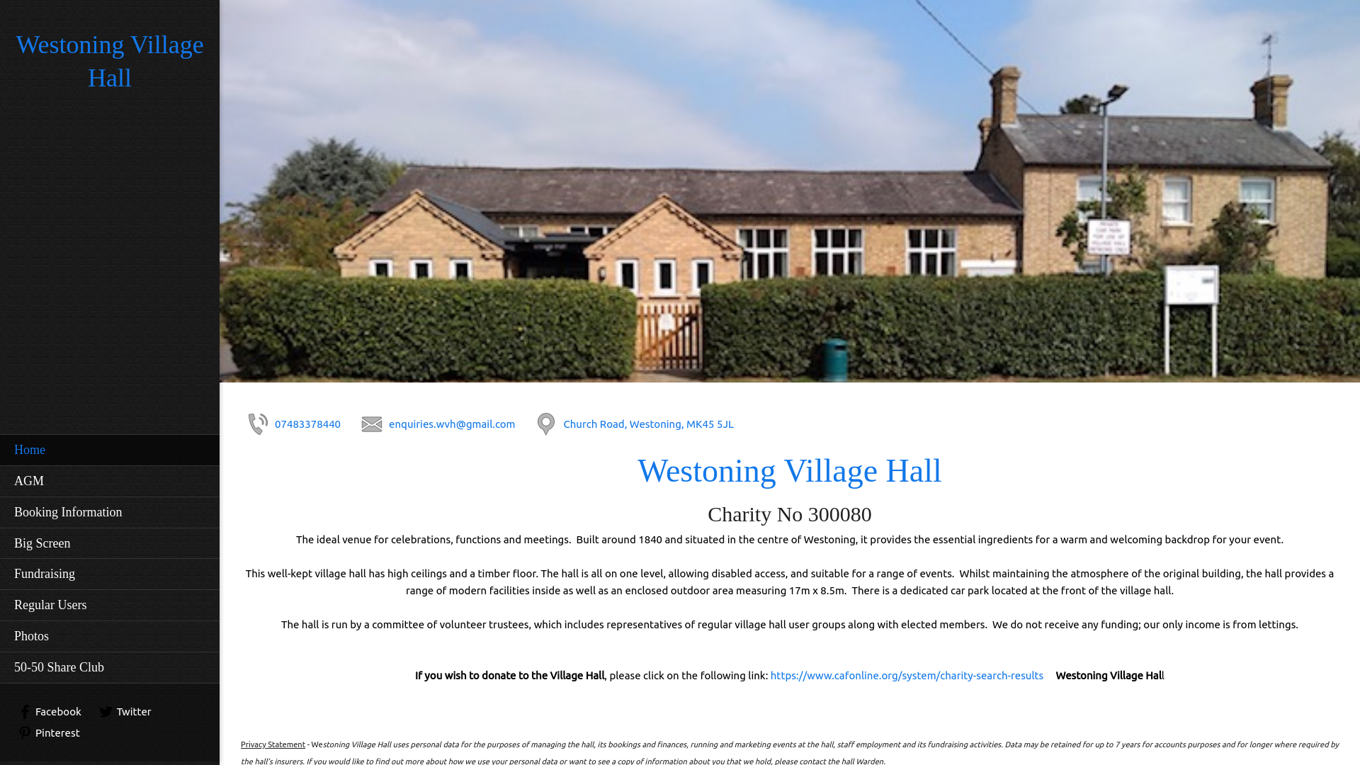 Website screenshot