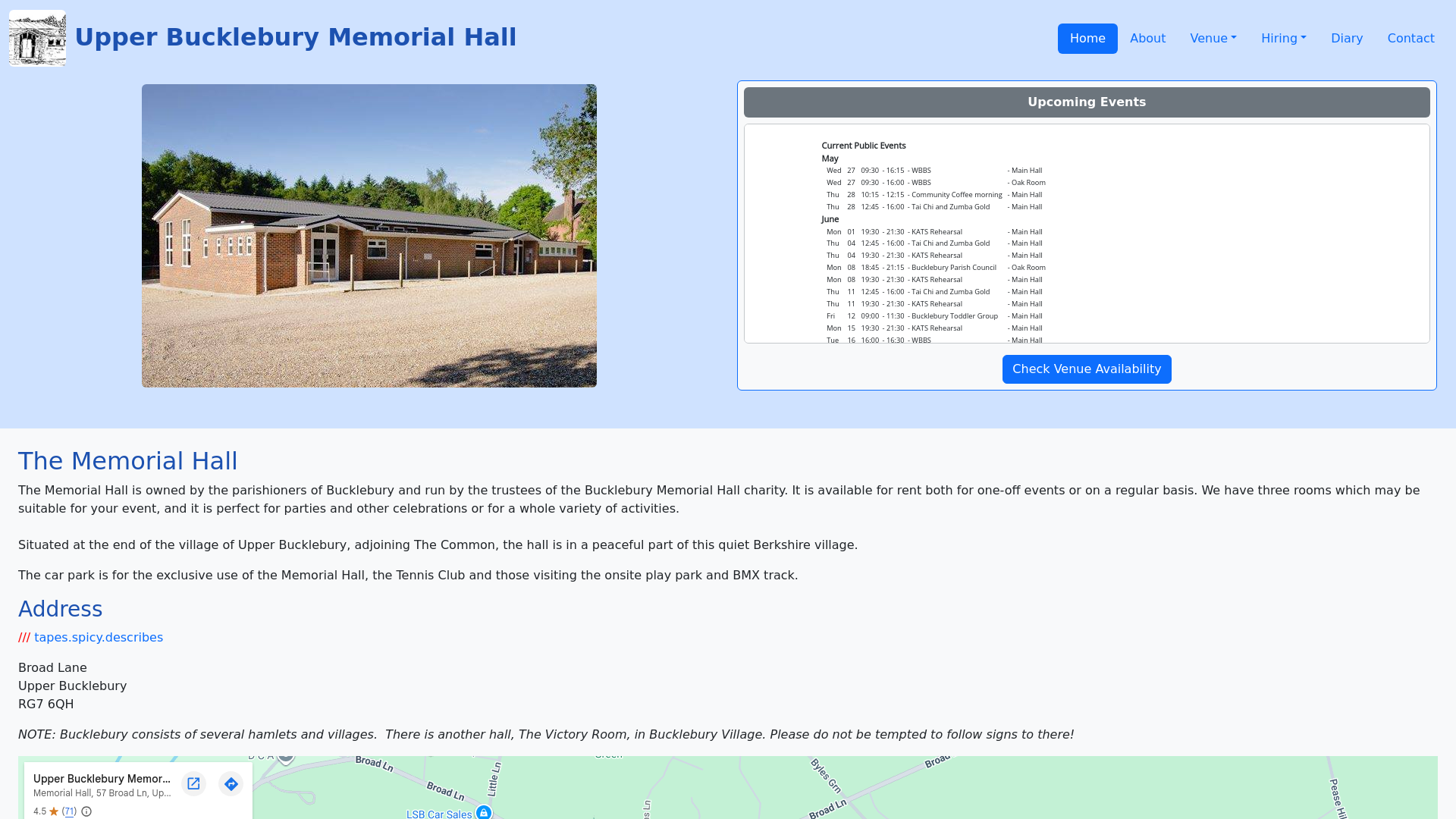 Website screenshot