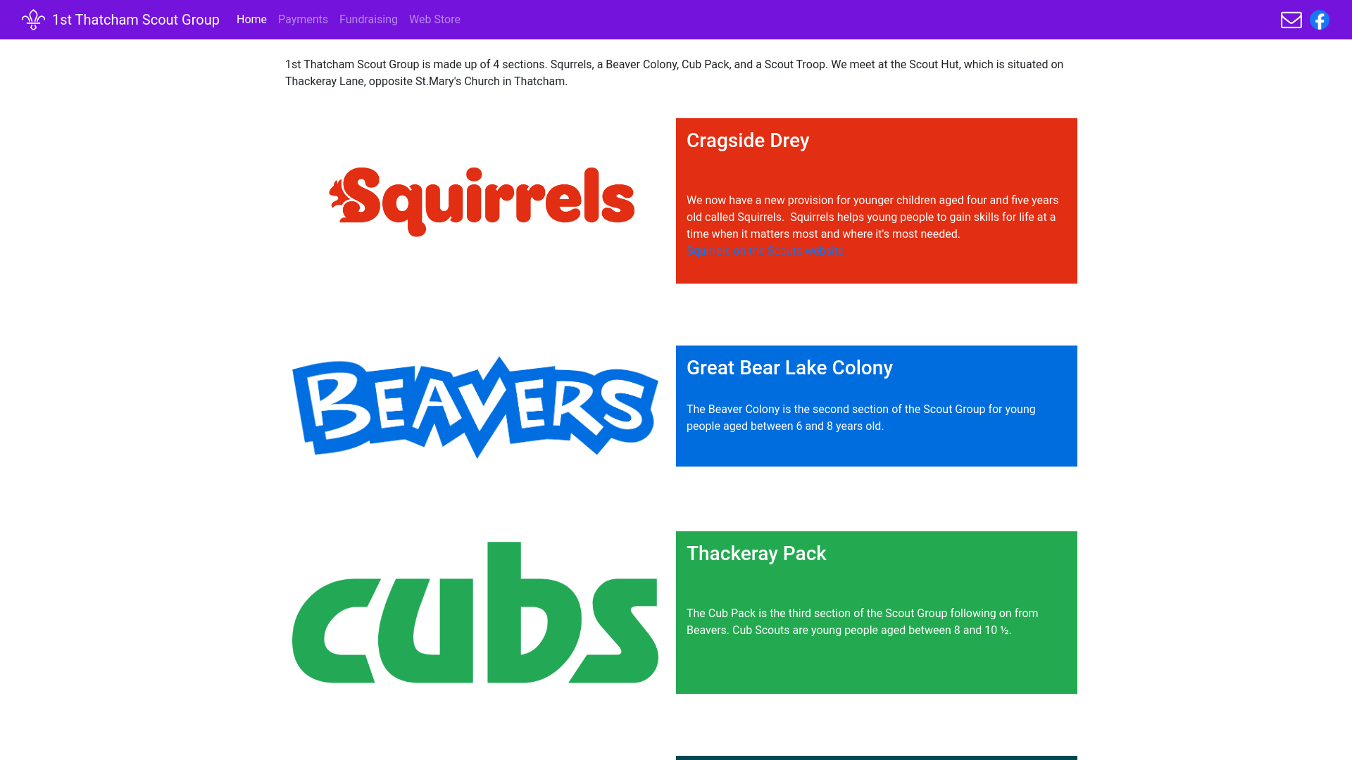 Website screenshot