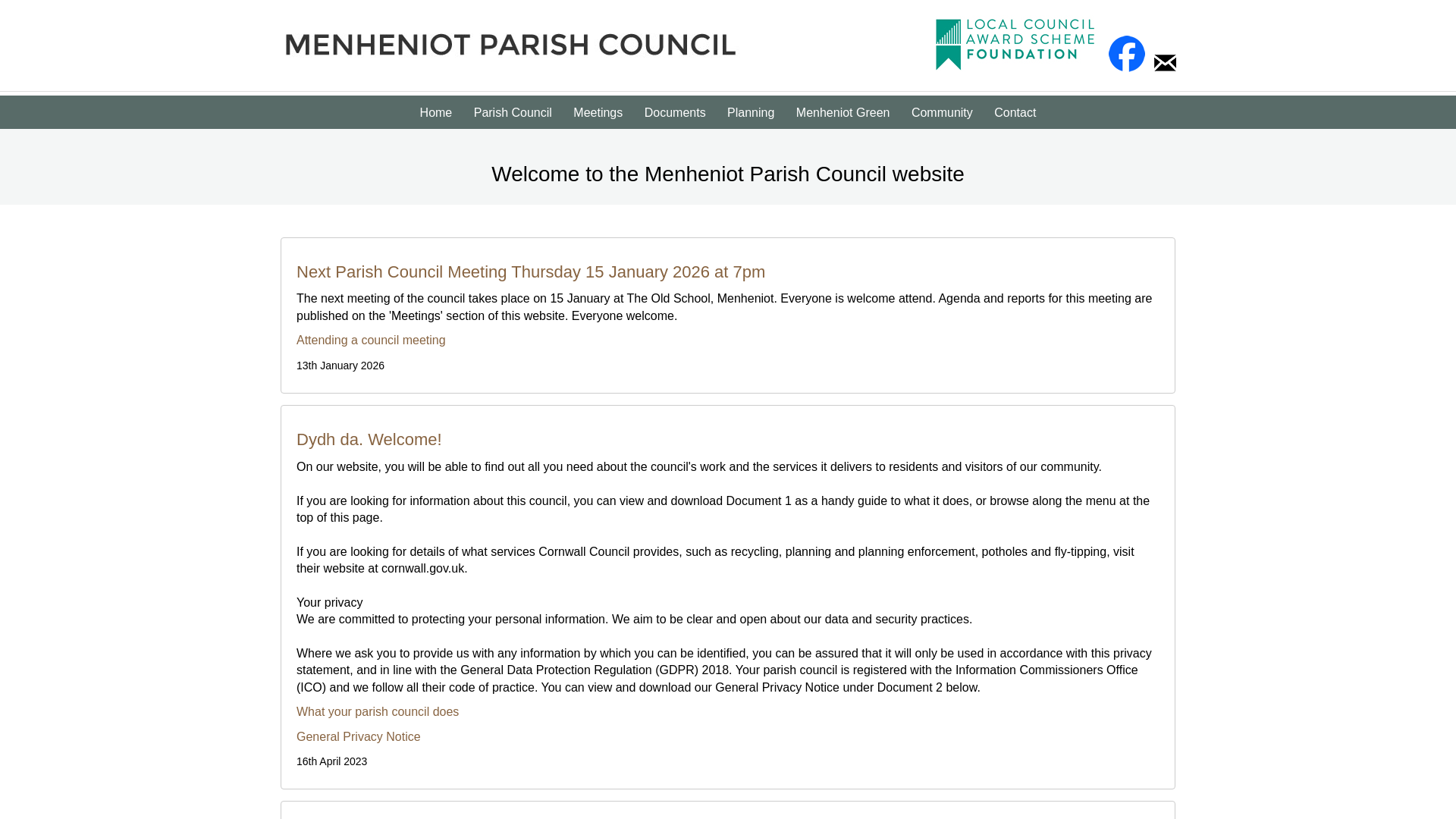 Website screenshot