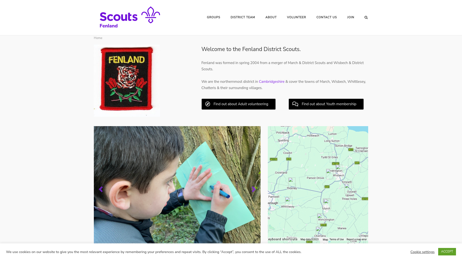Website screenshot