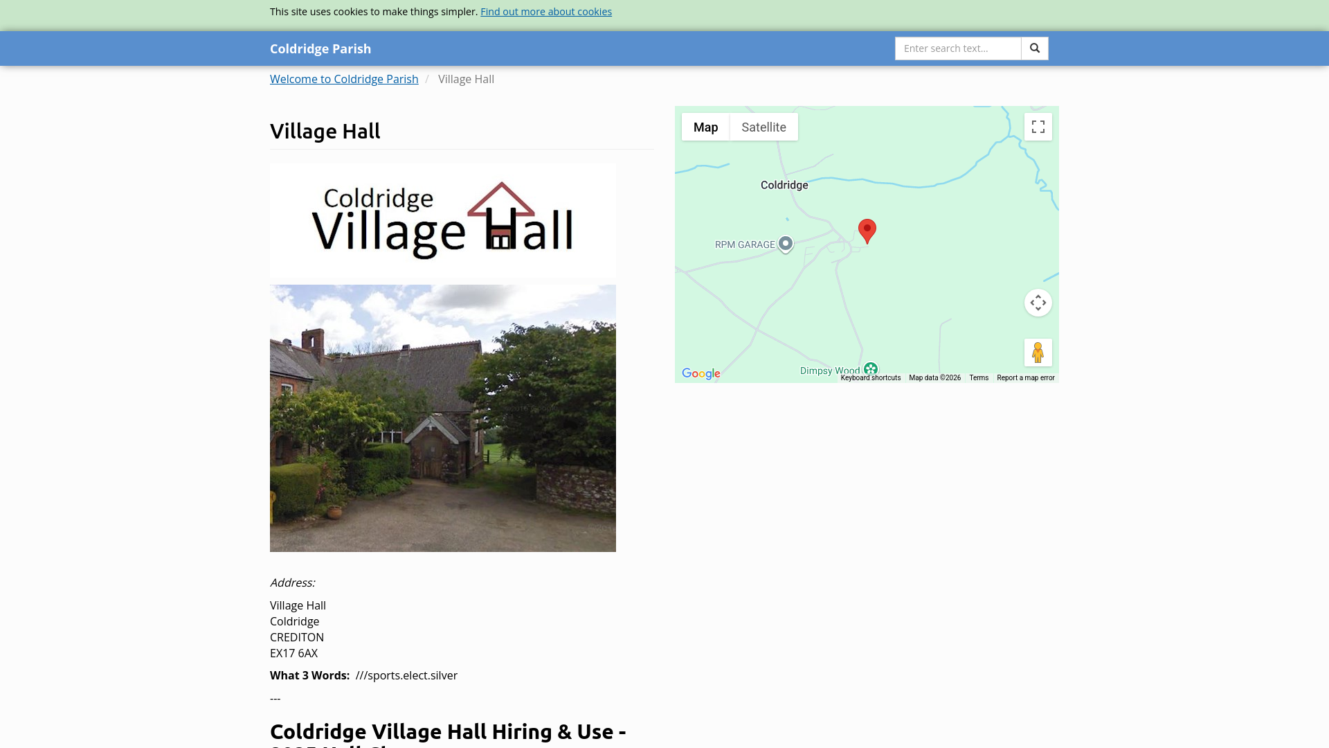 Website screenshot