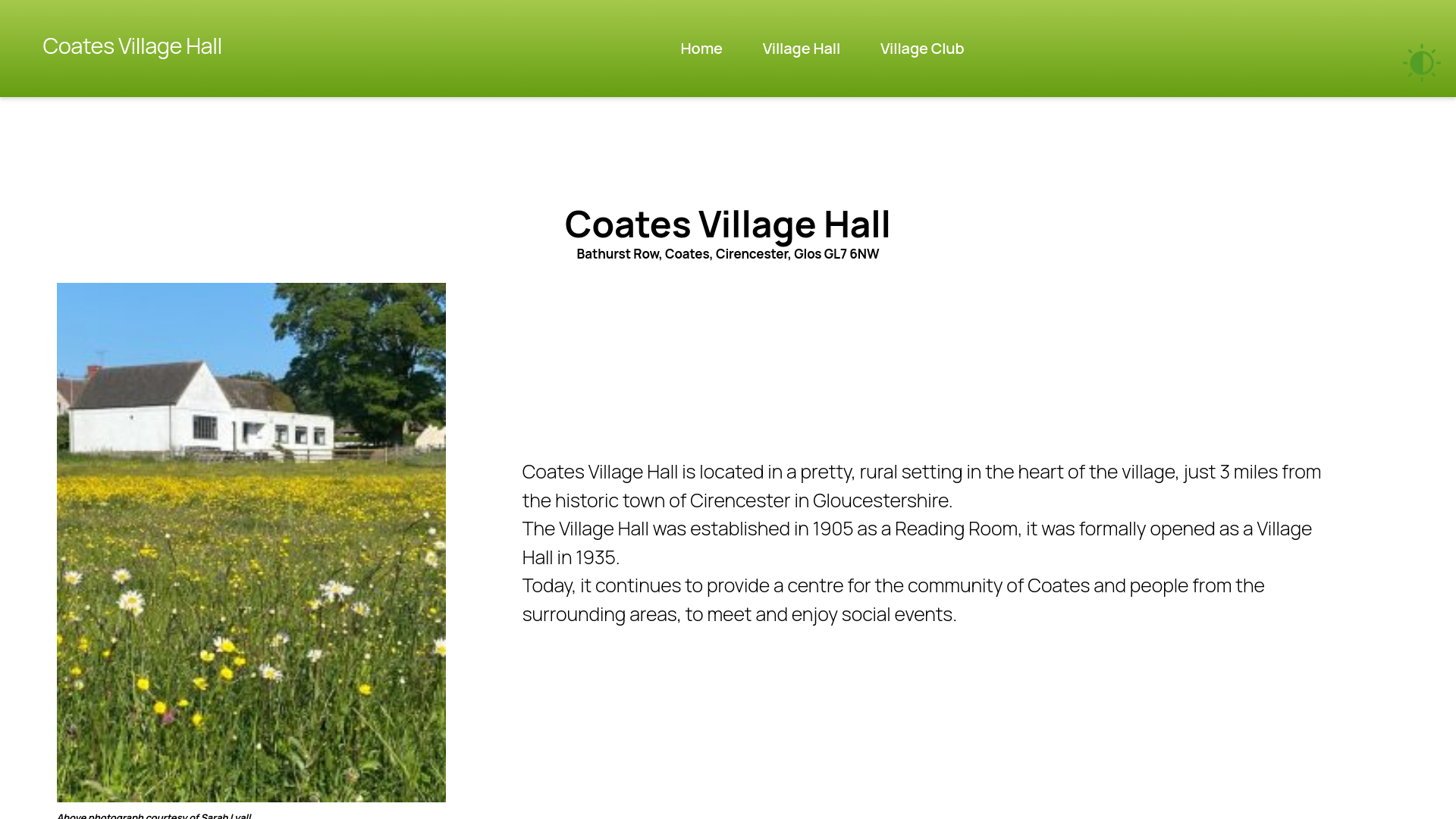 Website screenshot