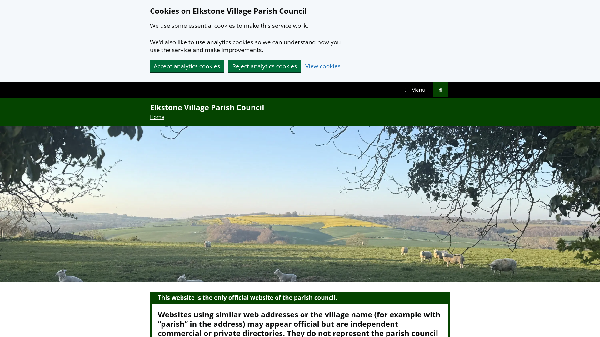 Website screenshot