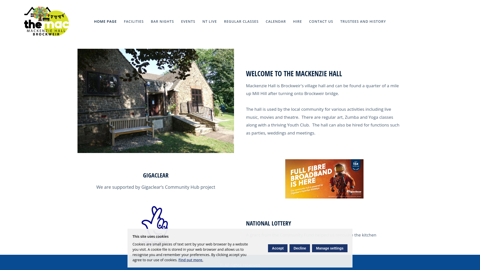 Website screenshot