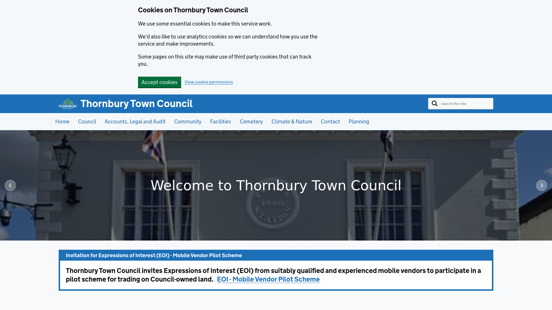 Website screenshot