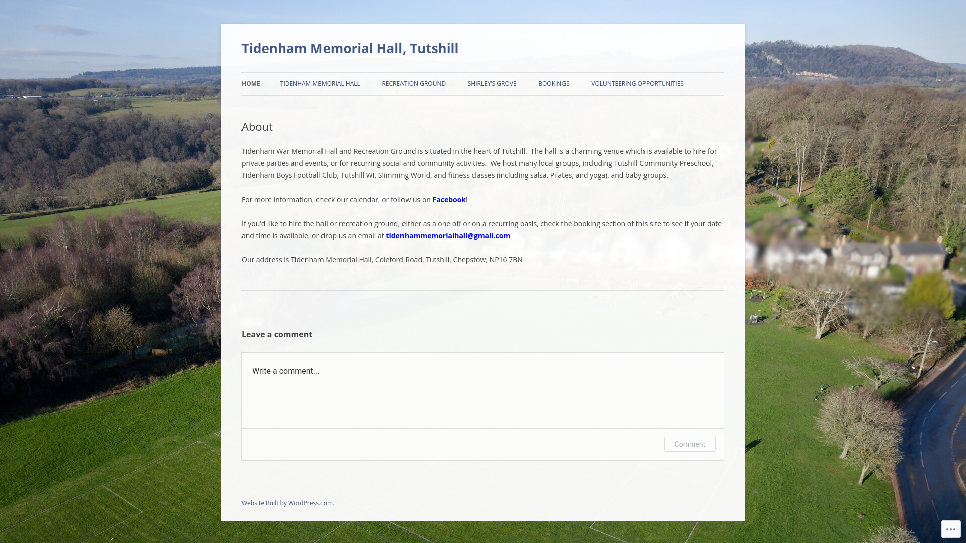 Website screenshot