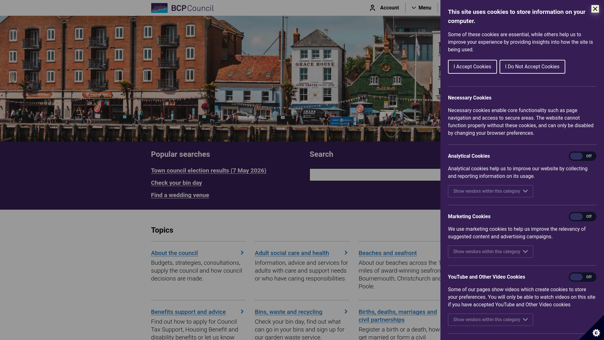 Website screenshot