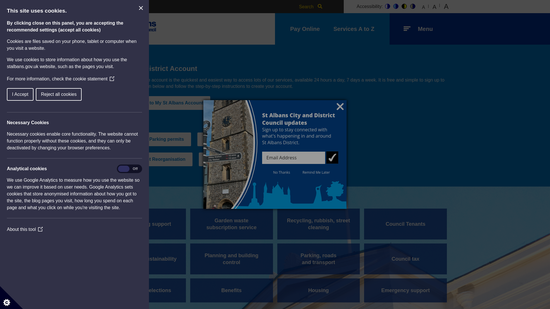 Website screenshot