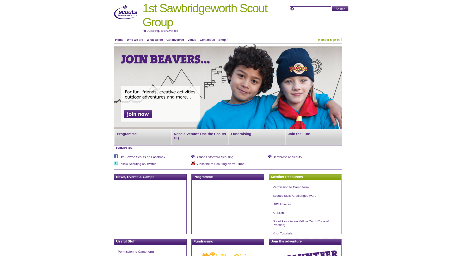 Website screenshot