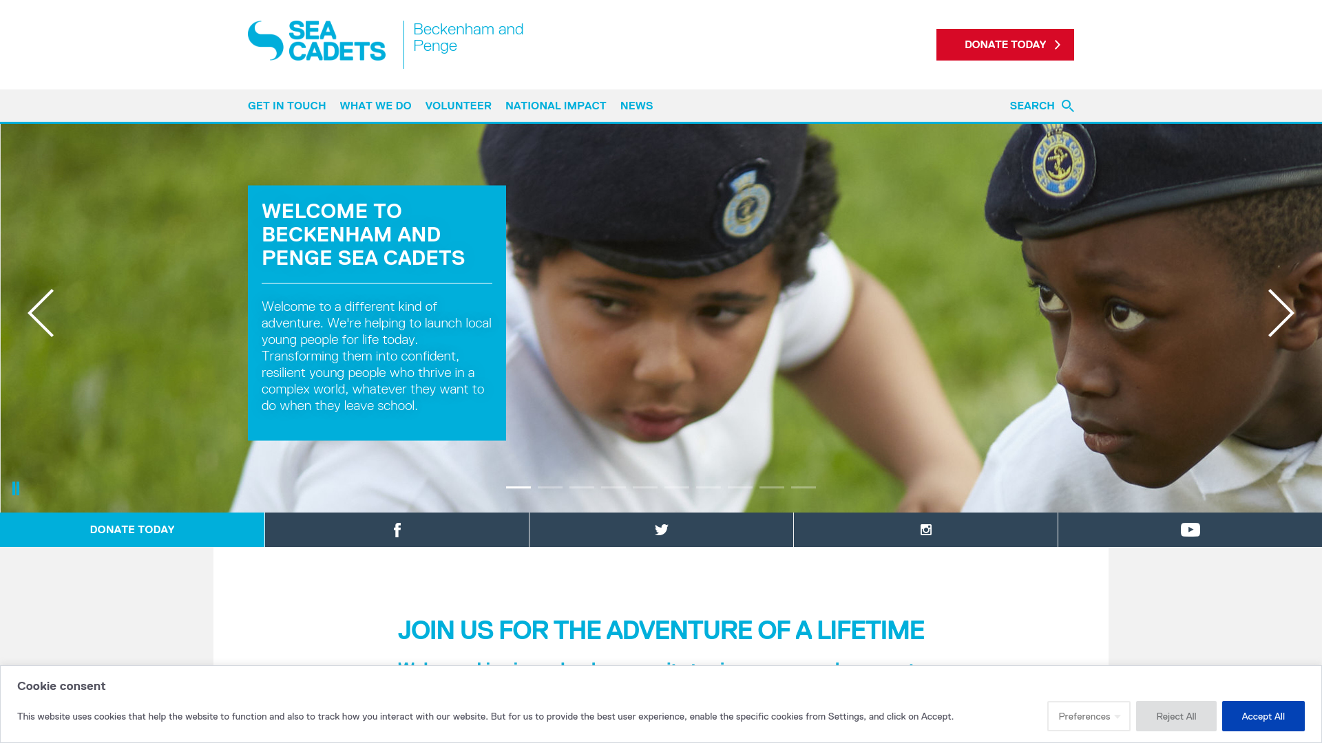 Website screenshot