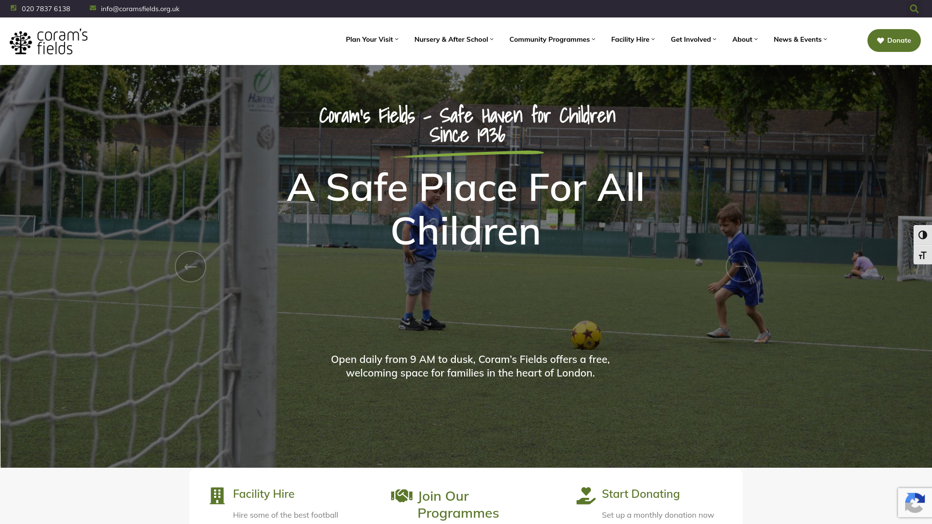 Website screenshot