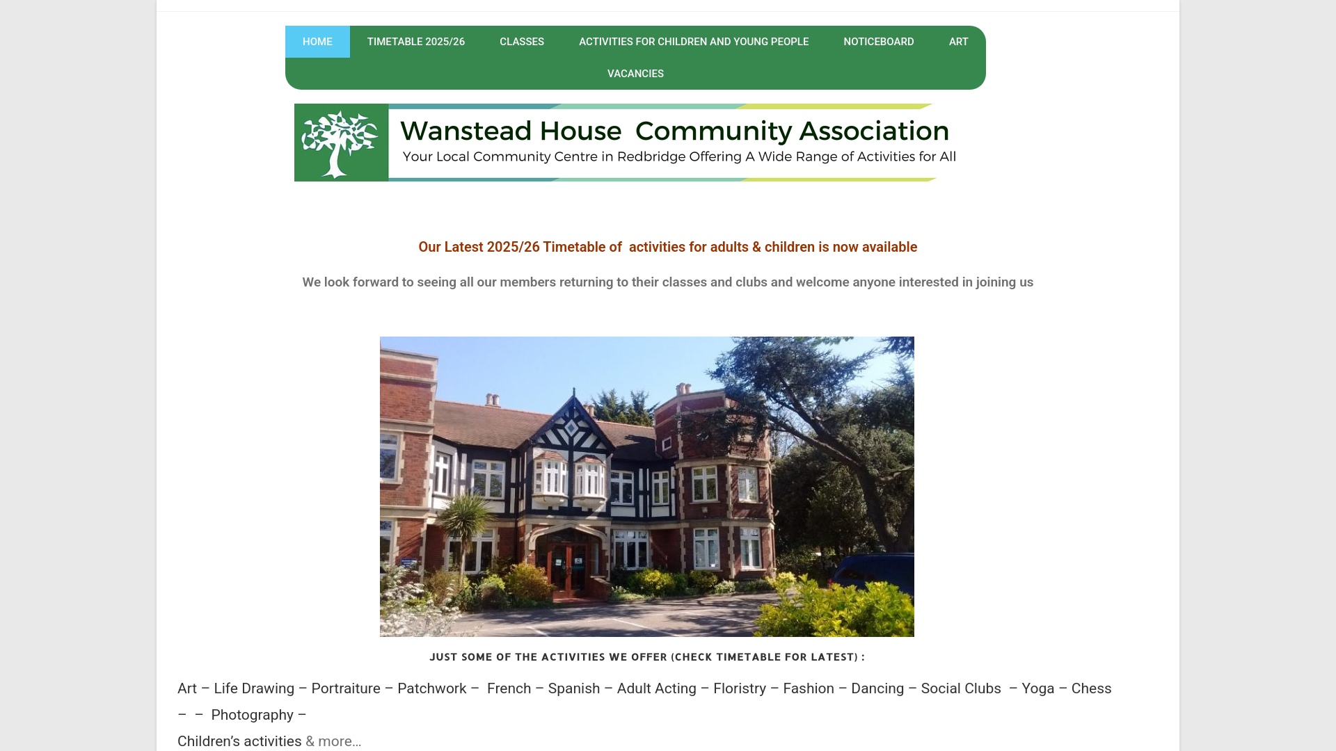 Website screenshot