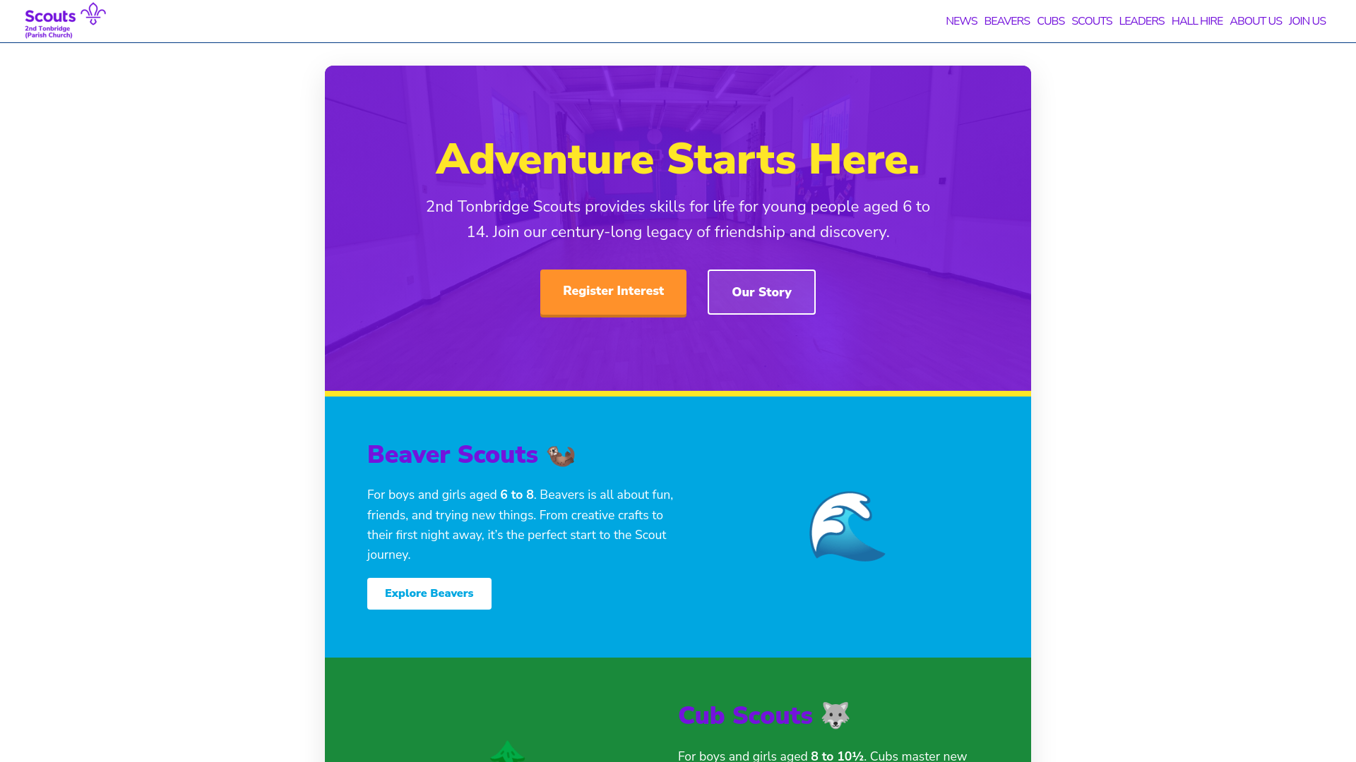 Website screenshot