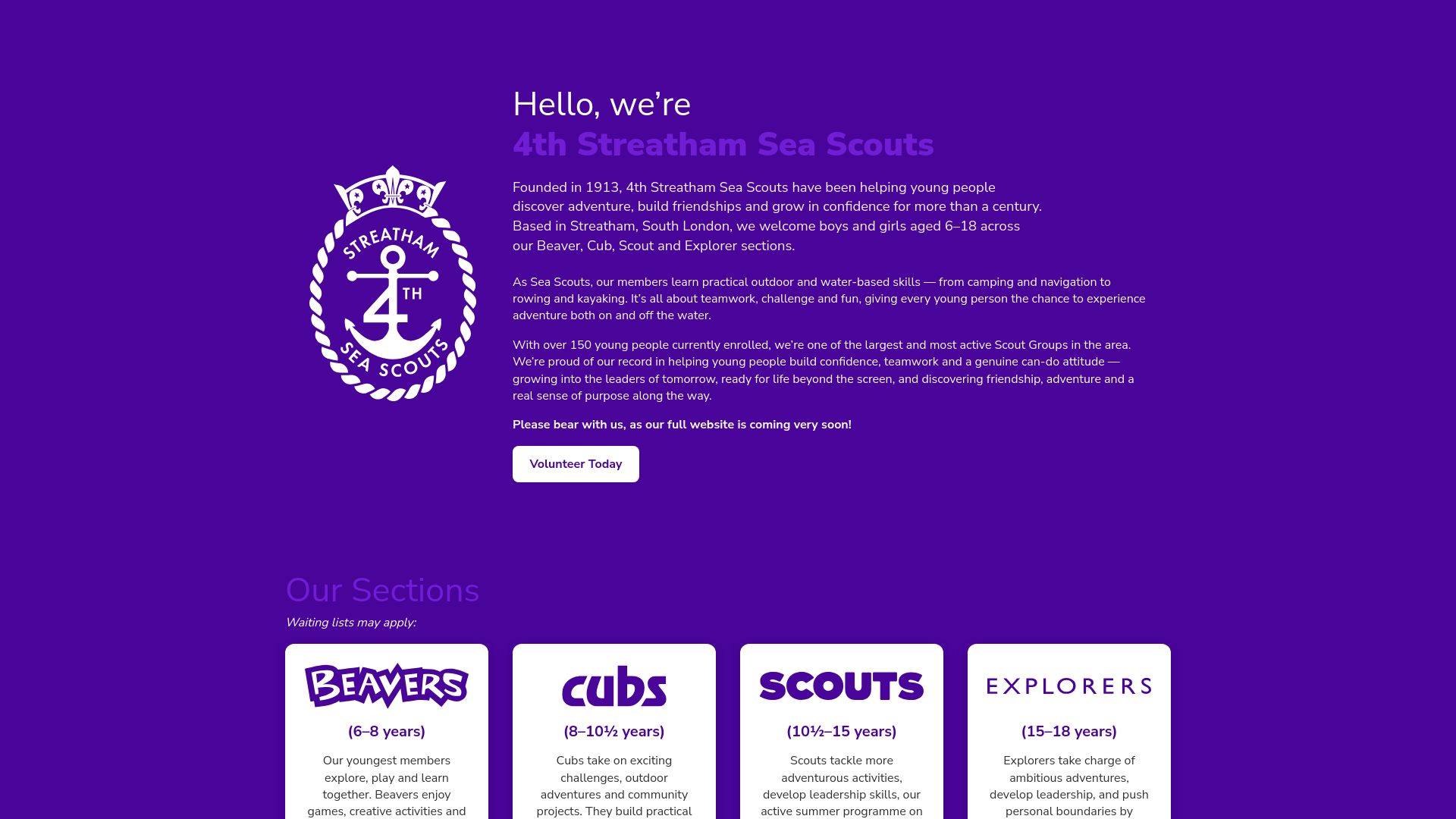 Website screenshot