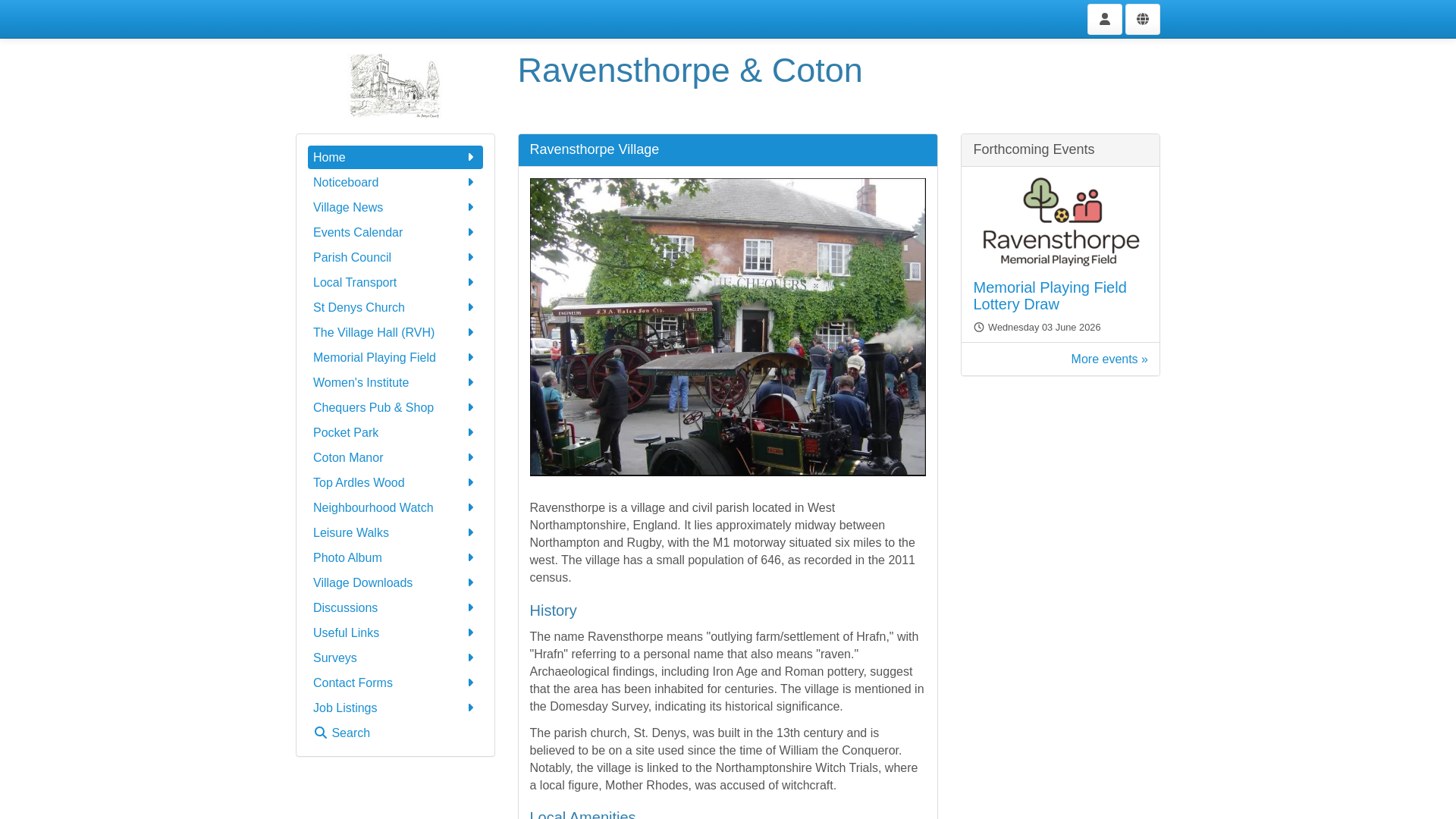 Website screenshot