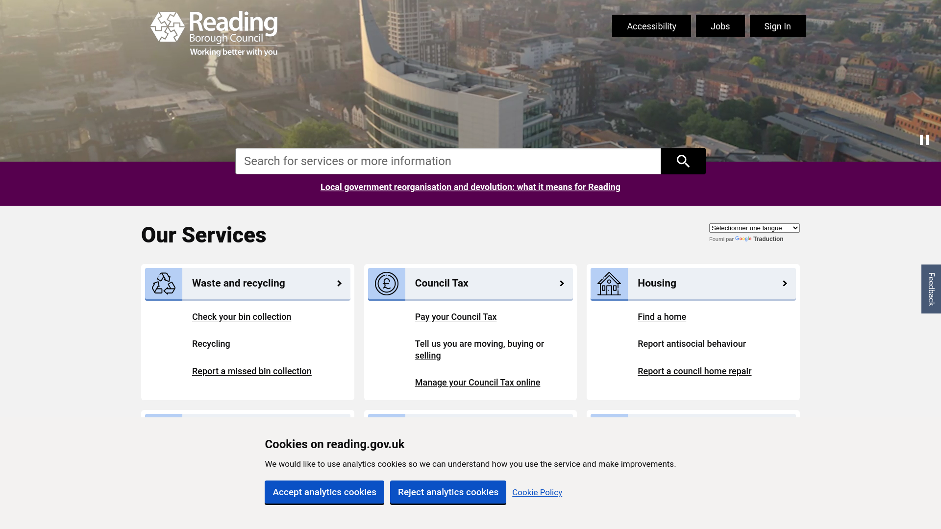 Website screenshot