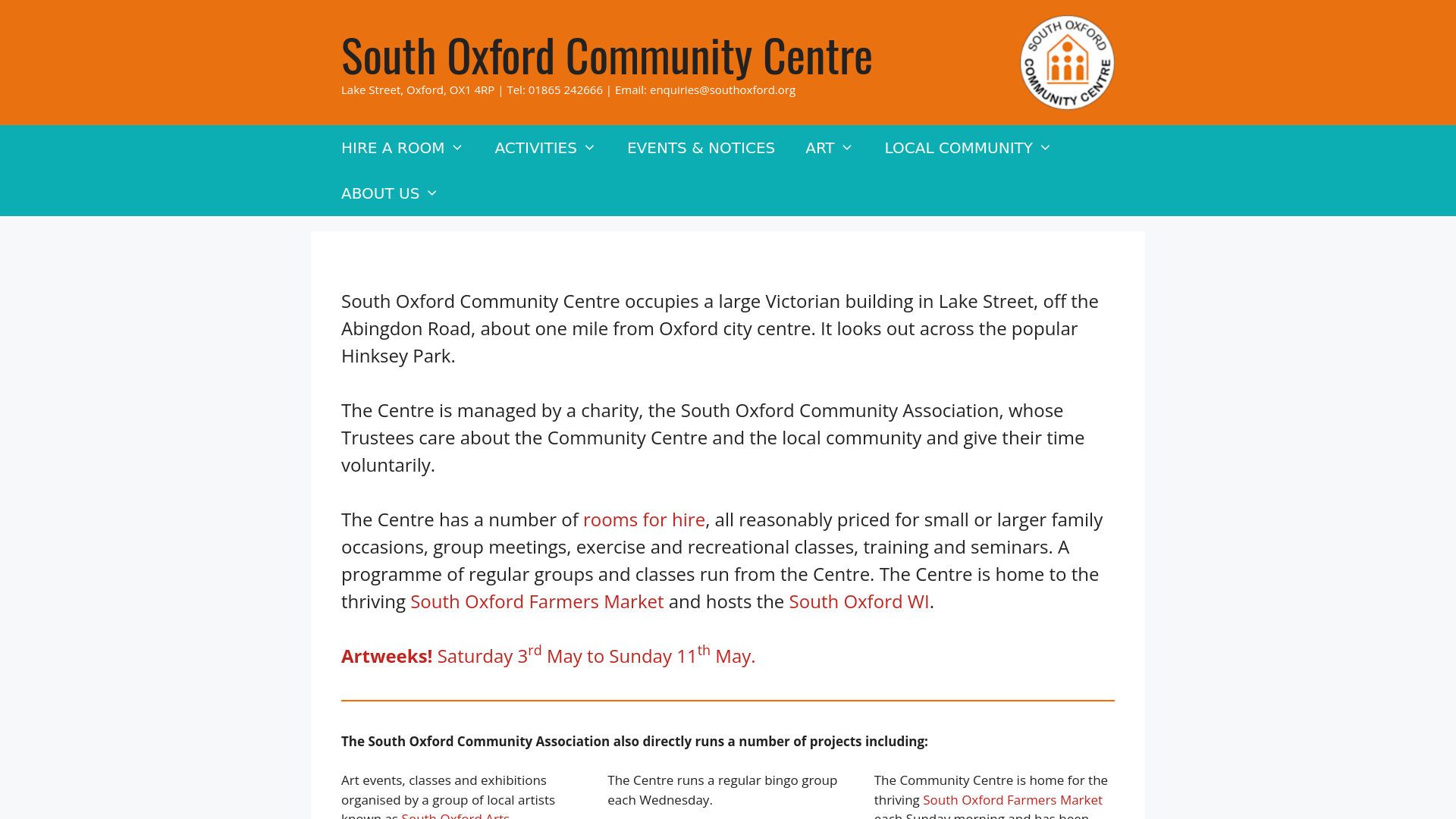 Website screenshot