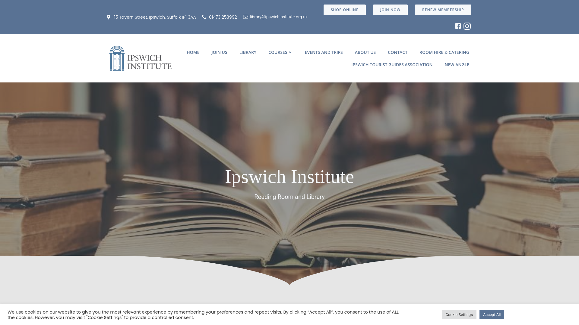 Website screenshot