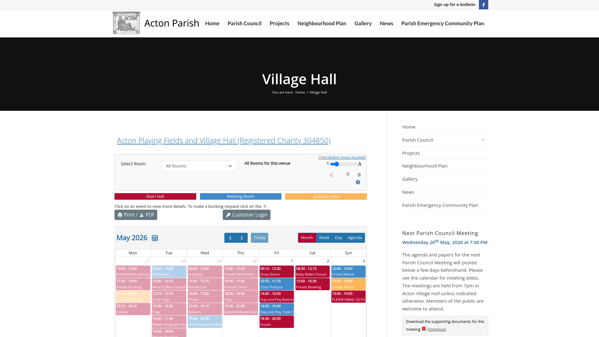 Website screenshot