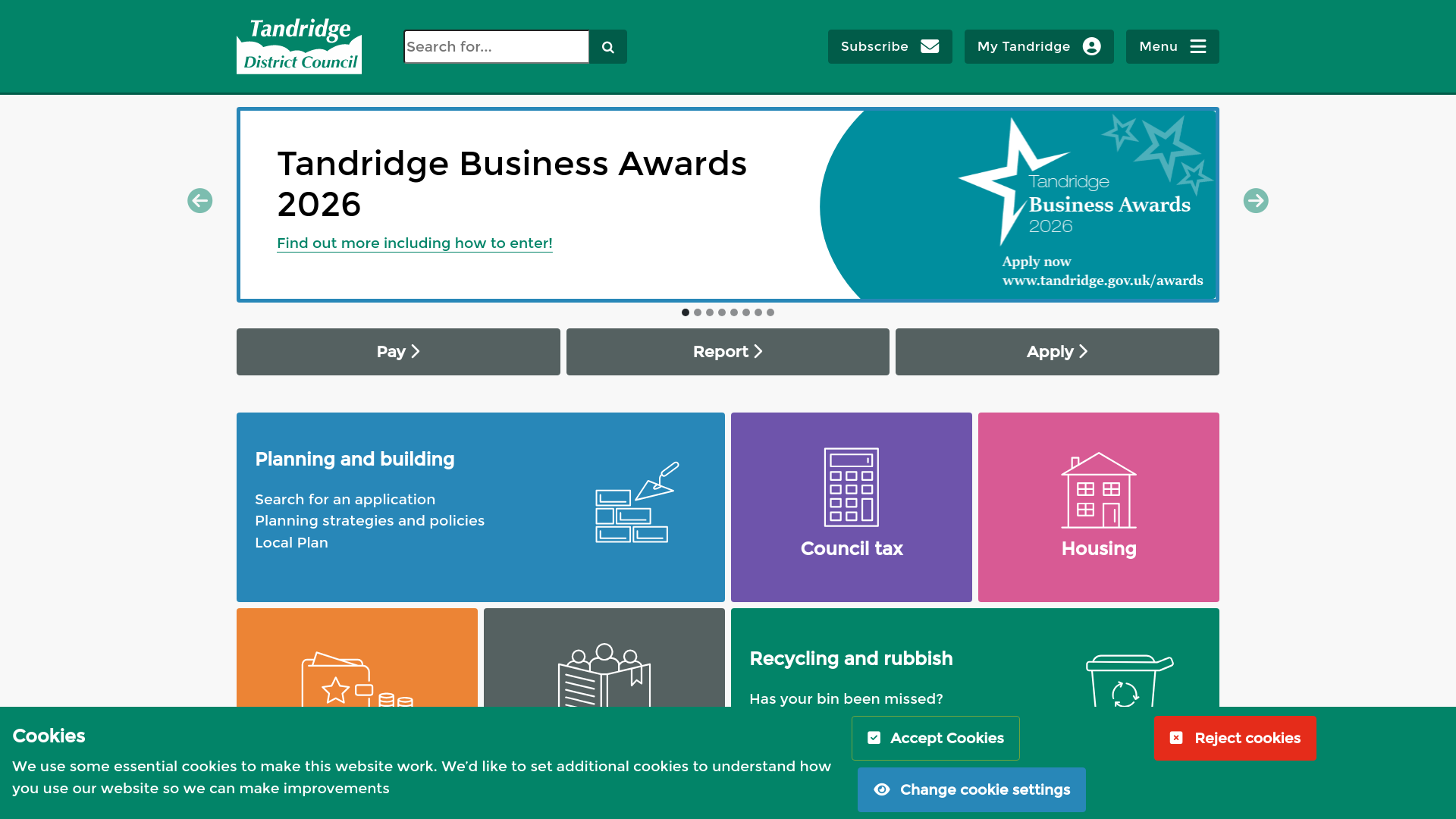 Website screenshot