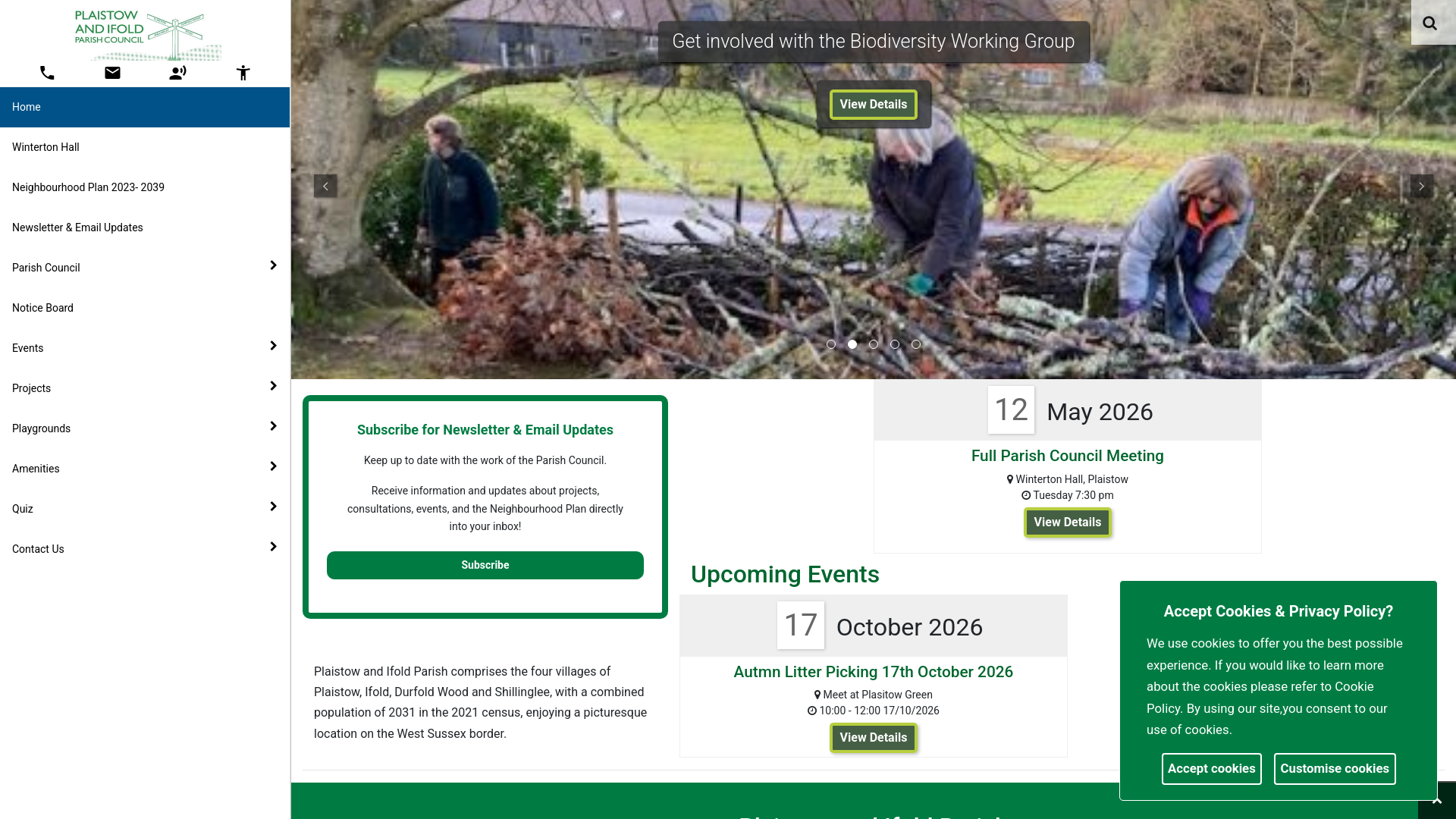 Website screenshot