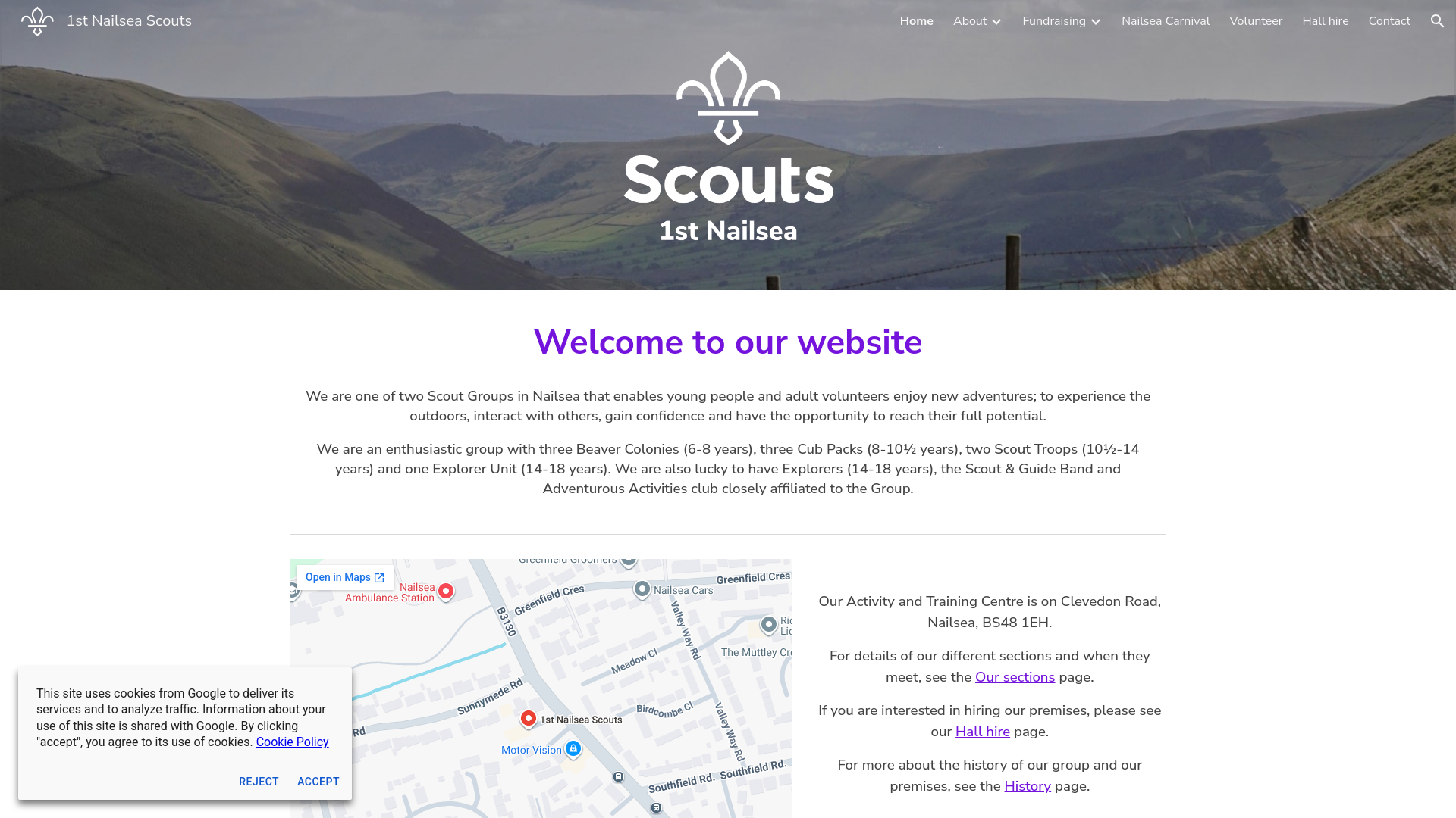 Website screenshot