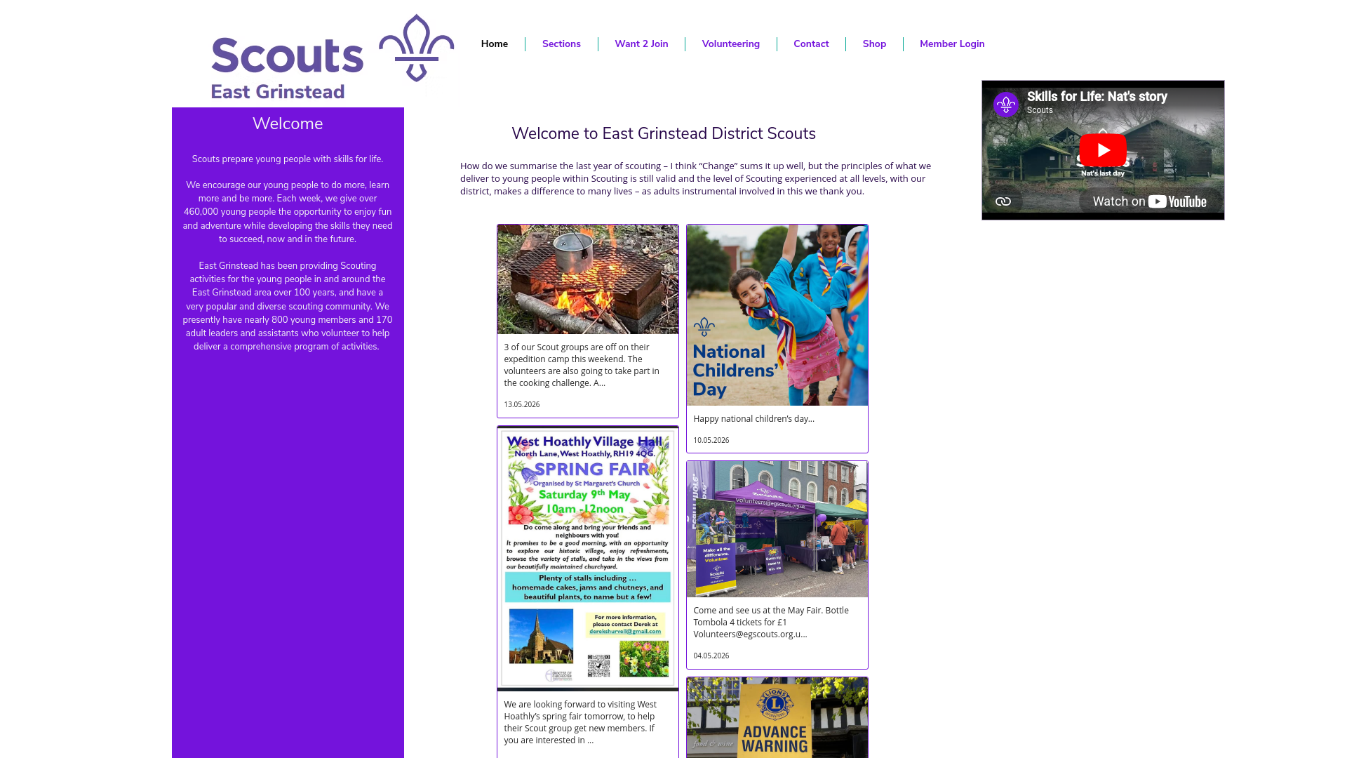 Website screenshot