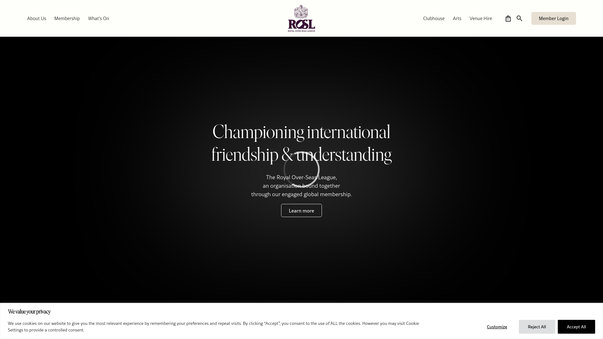 Website screenshot