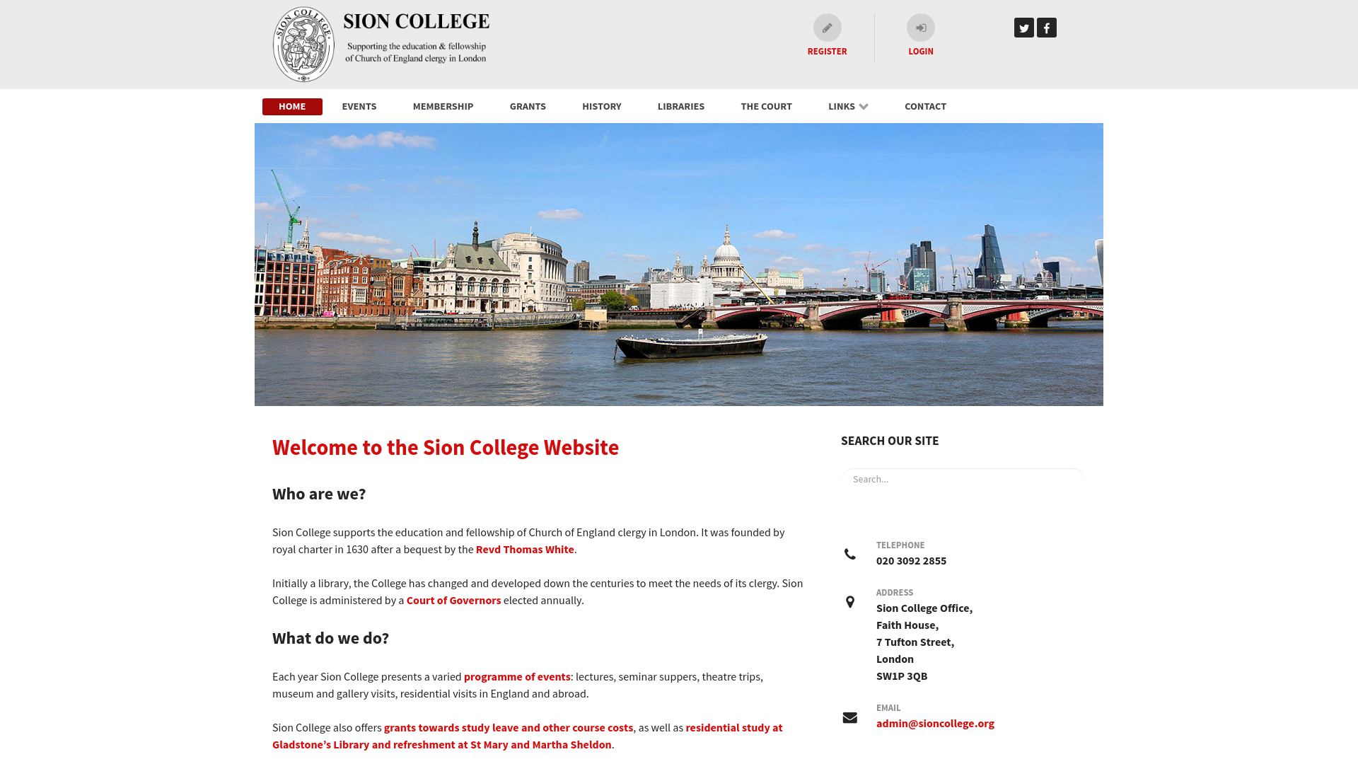Website screenshot