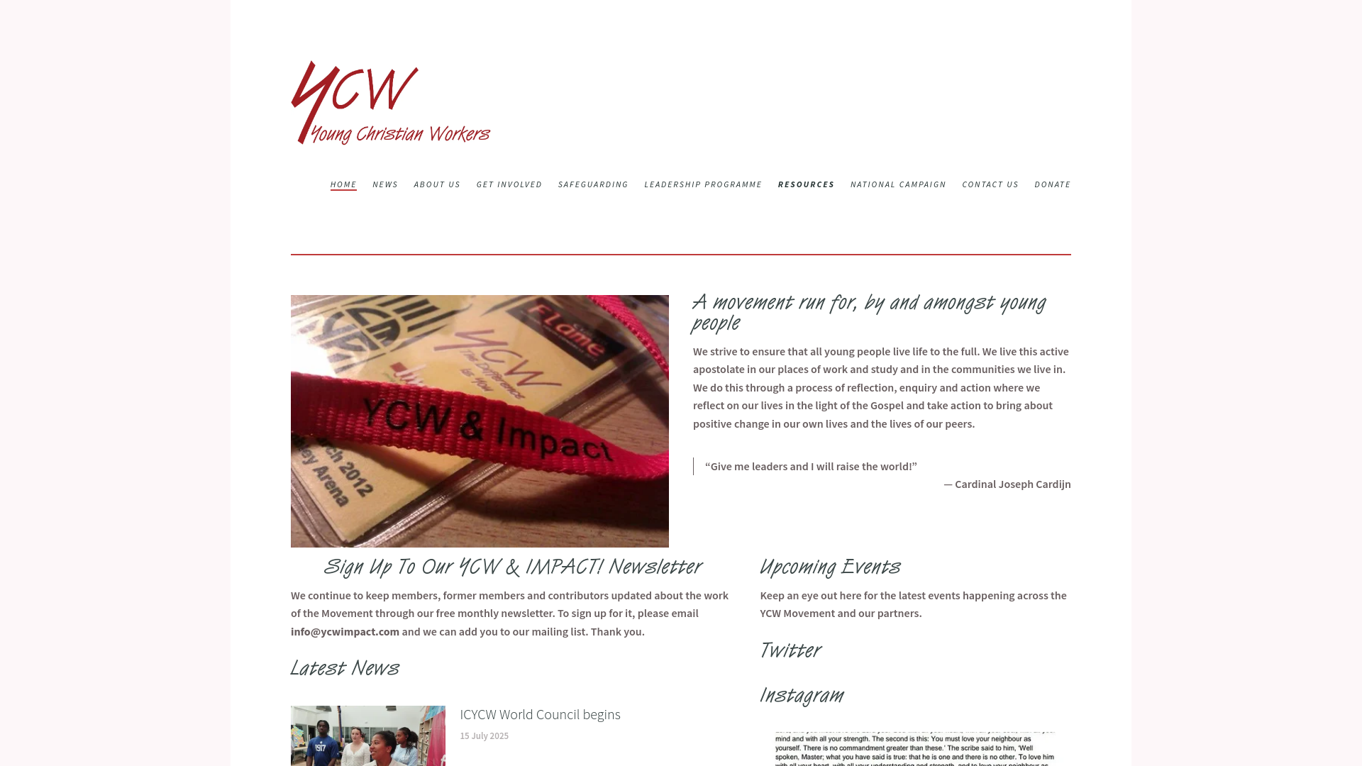 Website screenshot