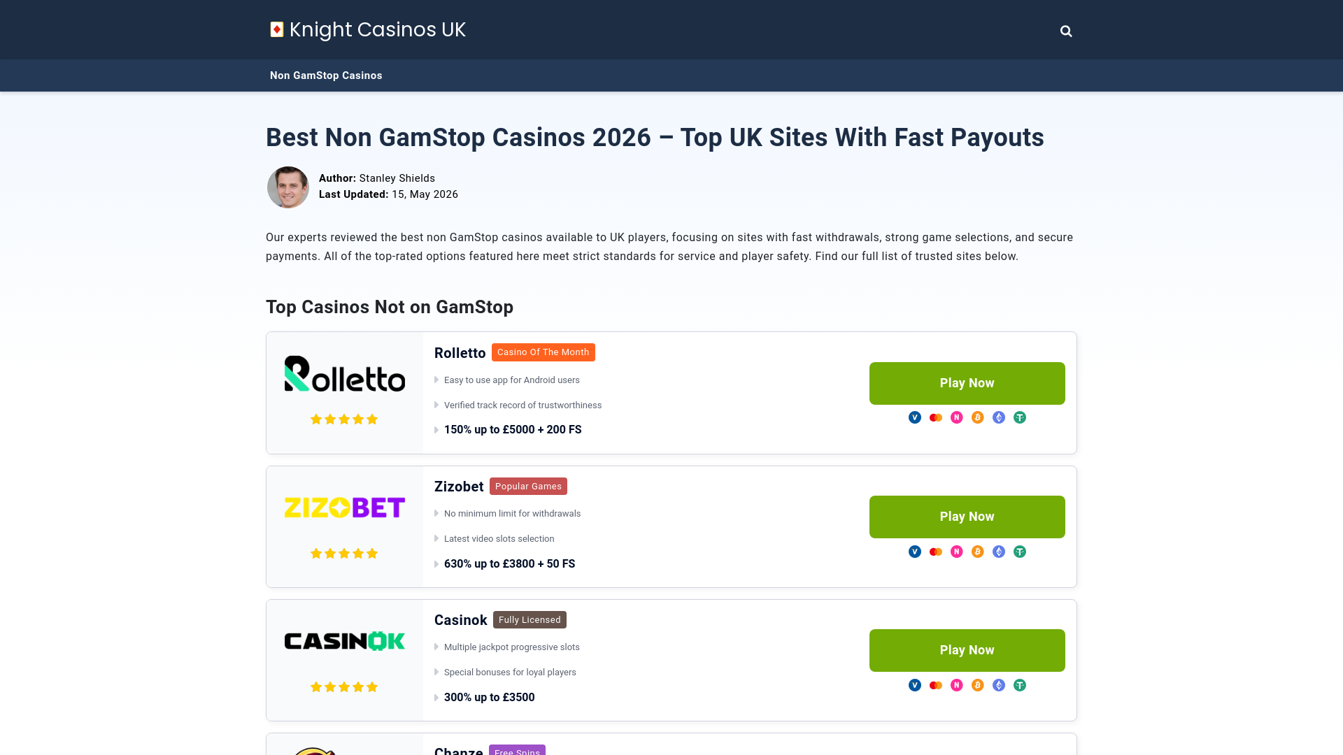 Website screenshot