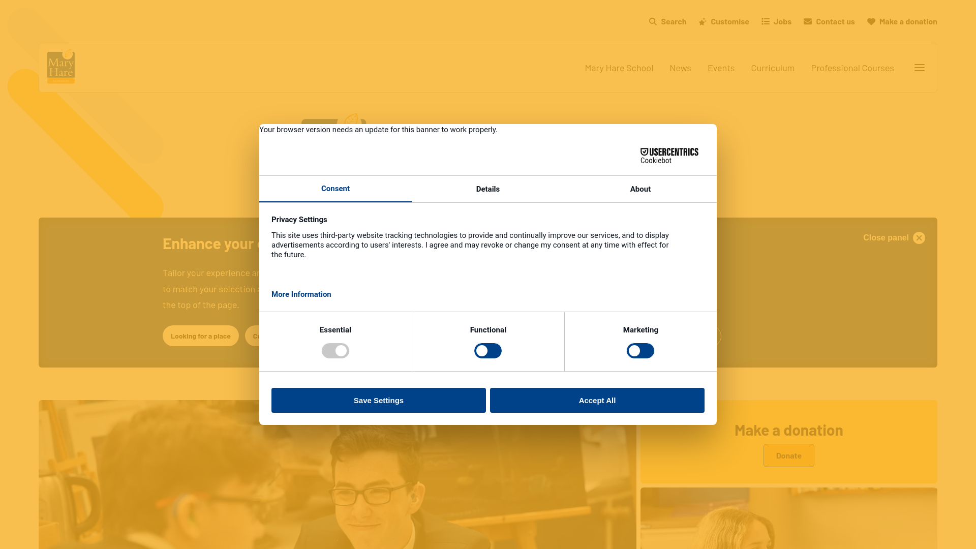 Website screenshot